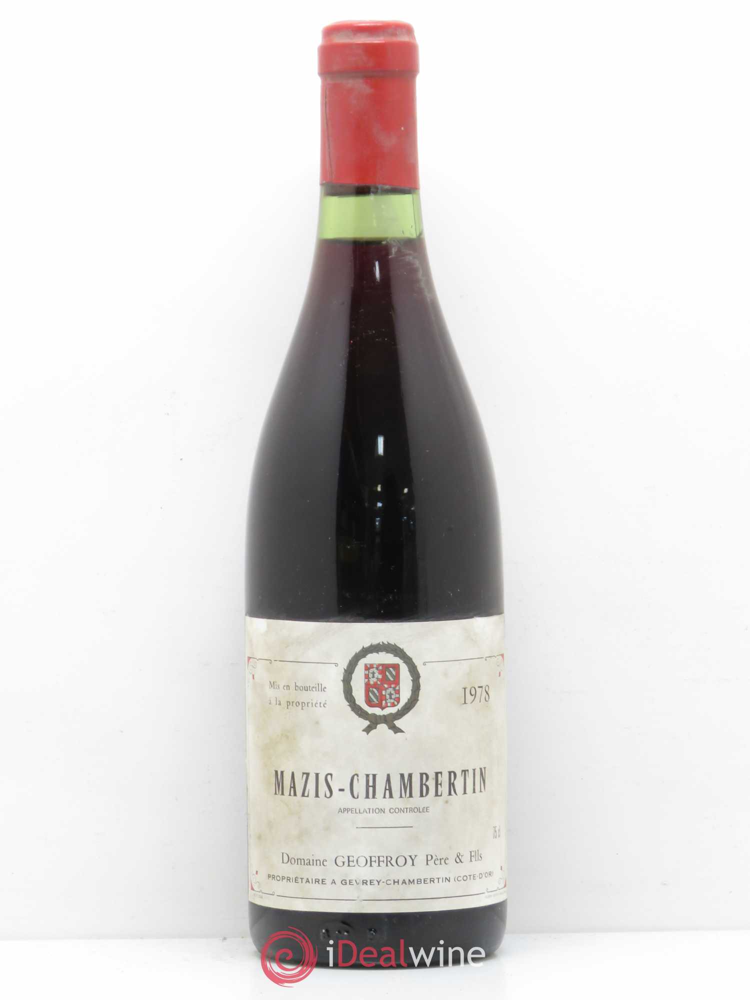 Mazis-Chambertin Grand Cru Harmand-Geoffroy (Domaine) 1978 - Lot de 1 bouteille - 0