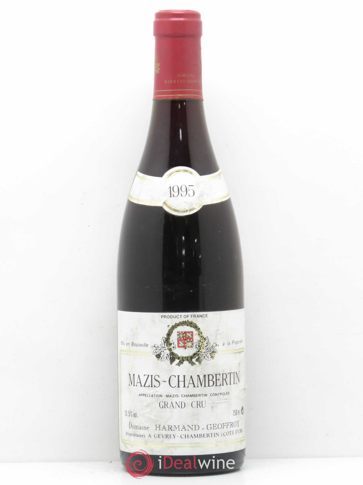 Mazis-Chambertin Grand Cru Harmand-Geoffroy (Domaine) 1995 - Lot de 1 bouteille - 0