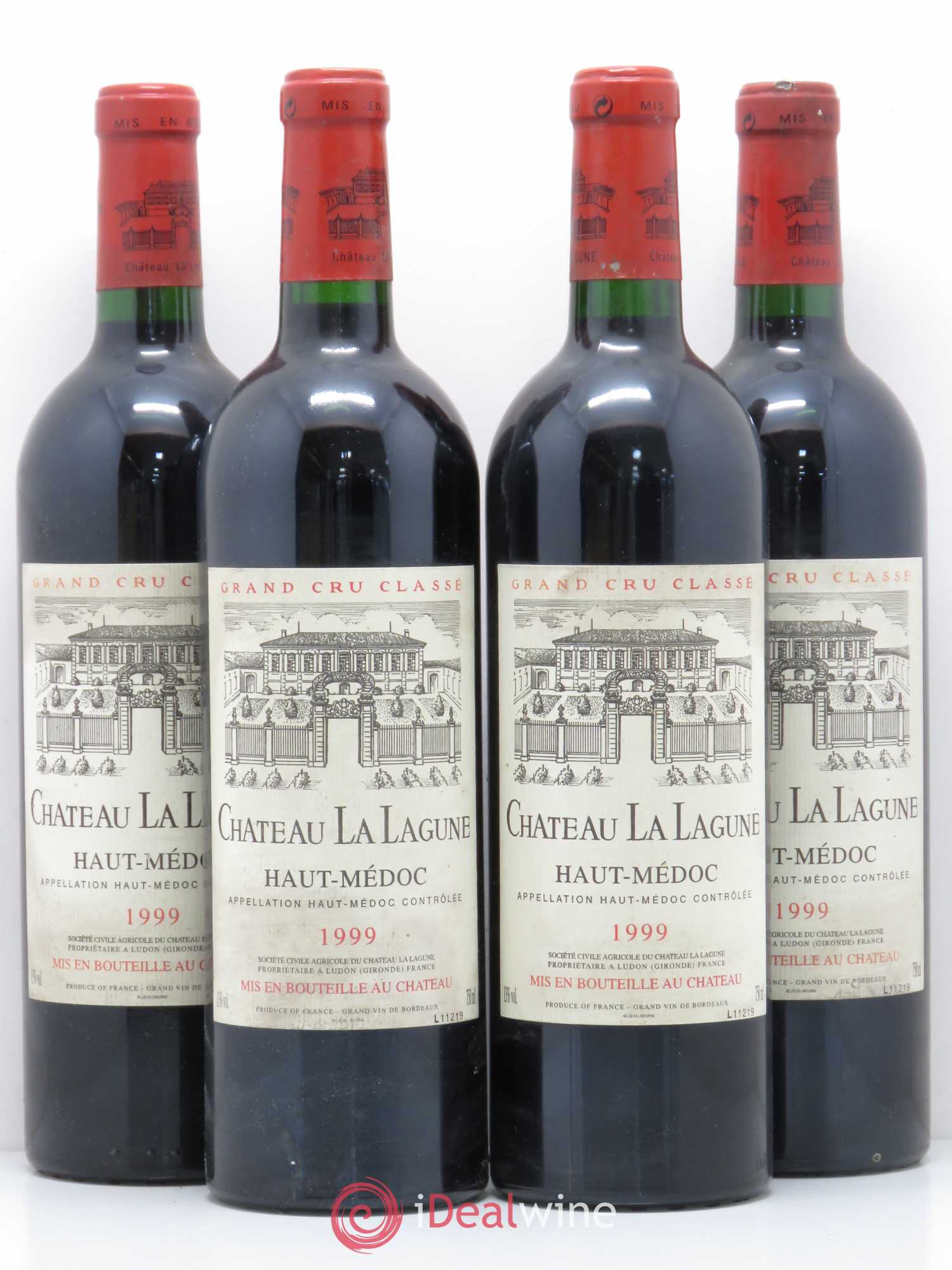 Château la Lagune 3ème Grand Cru Classé 1999 - Lot de 4 bouteilles - 0