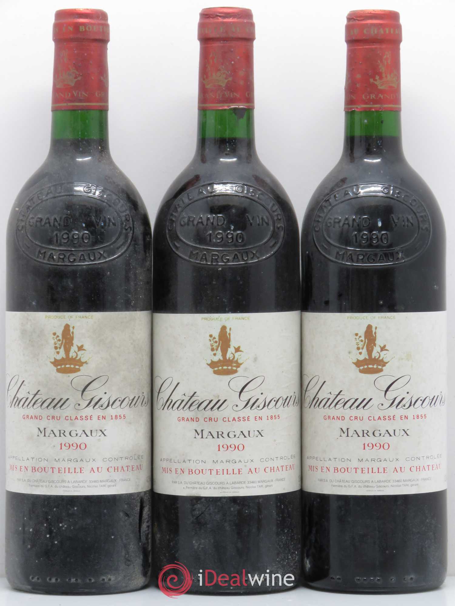 Château Giscours 3ème Grand Cru Classé 1990 - Lot de 5 bouteilles - 1