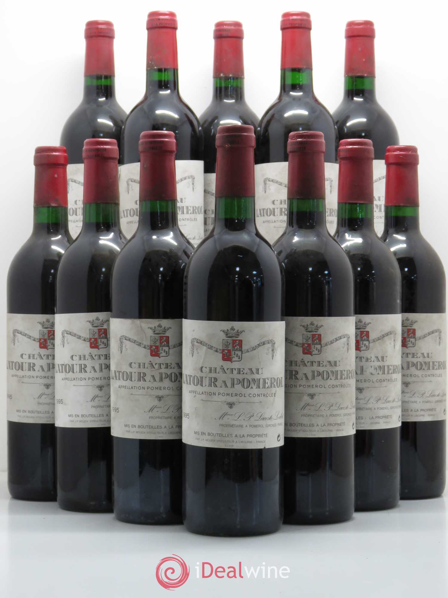 Château Latour à Pomerol 1995 - Lot de 12 bouteilles - 0