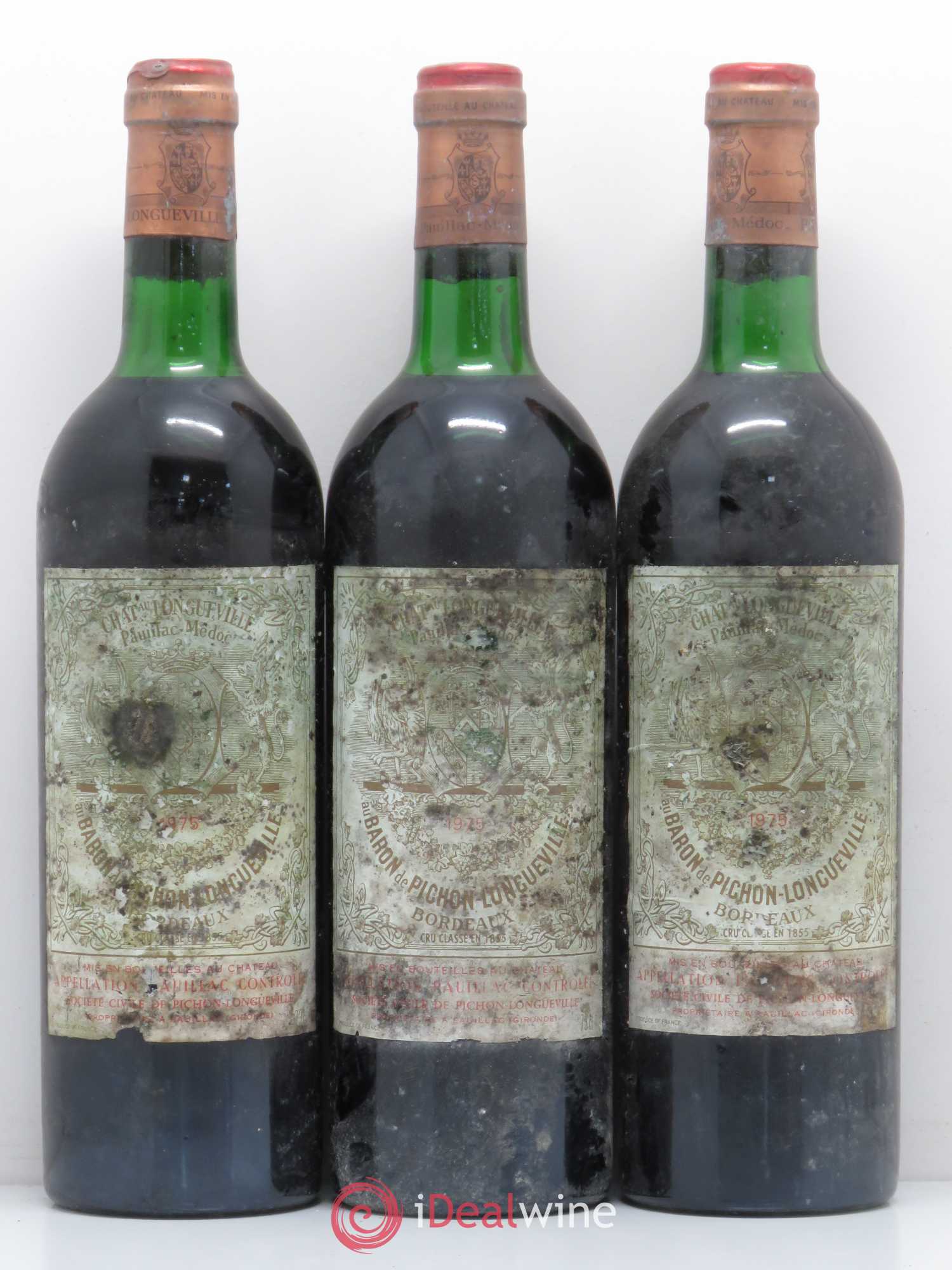 Pichon Longueville Baron 2ème Grand Cru Classé 1975 - Lot de 12 bouteilles - 3