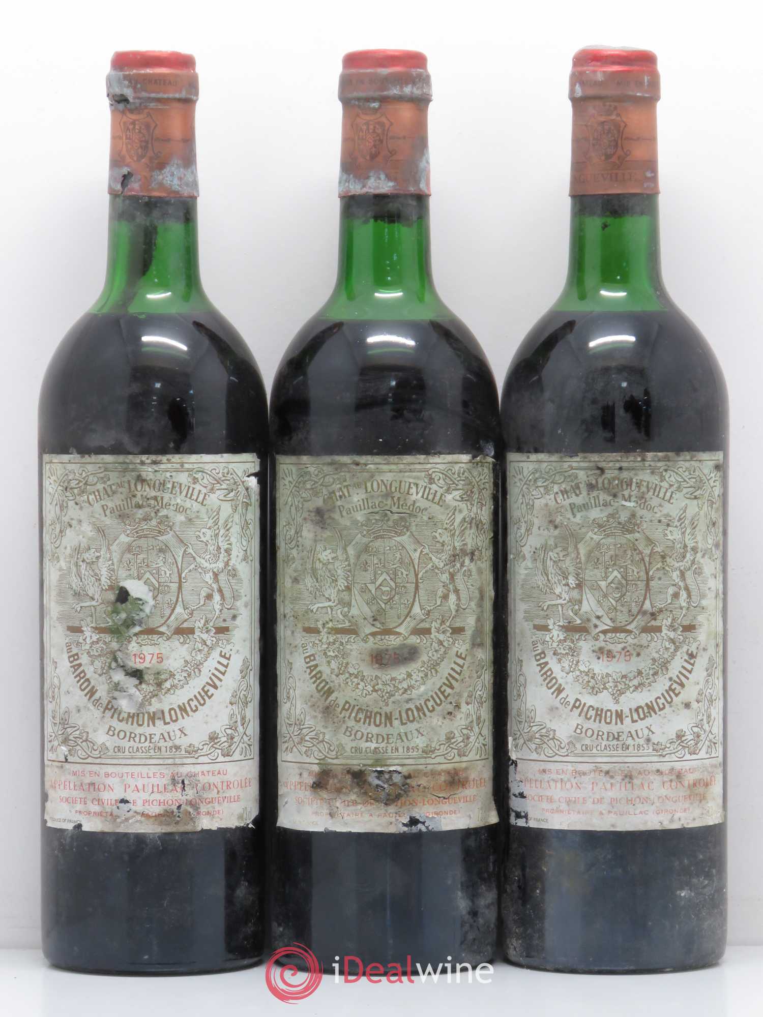Pichon Longueville Baron 2ème Grand Cru Classé 1975 - Lot de 12 bouteilles - 4