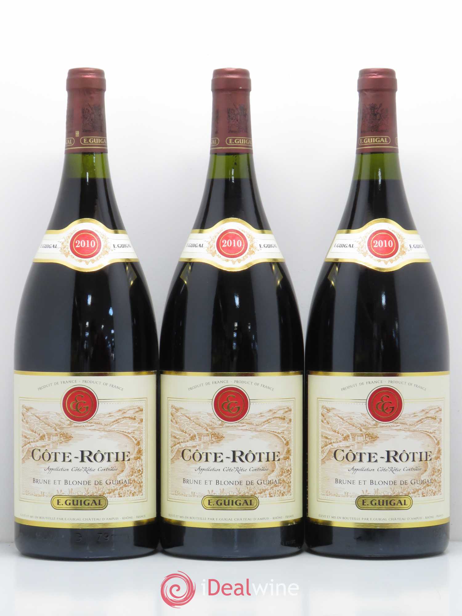 Côte-Rôtie Côtes Brune et Blonde Guigal 2010 - Lot de 3 magnums - 0