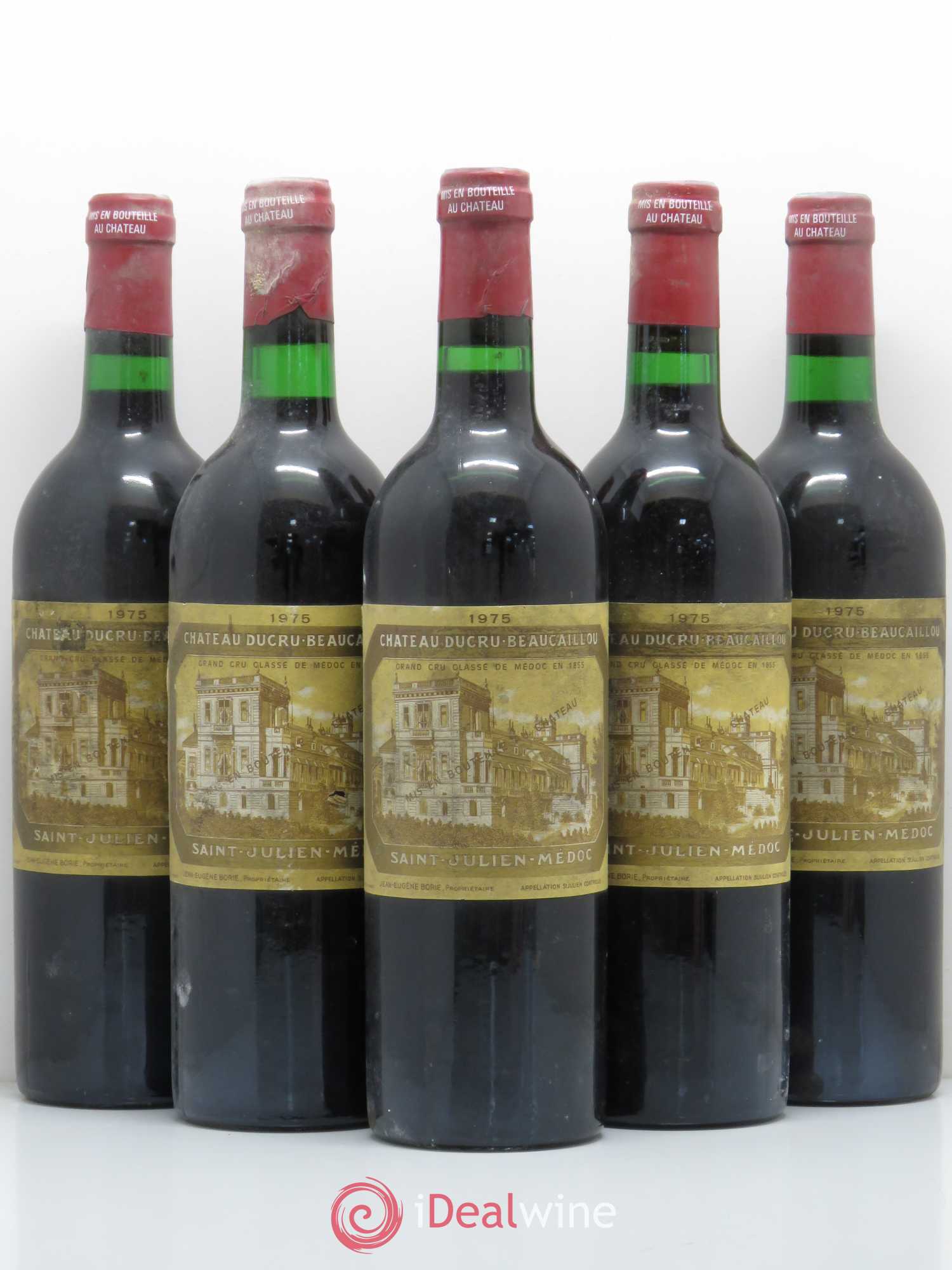 Château Ducru Beaucaillou 2ème Grand Cru Classé 1975 - Lot de 5 bouteilles - 0