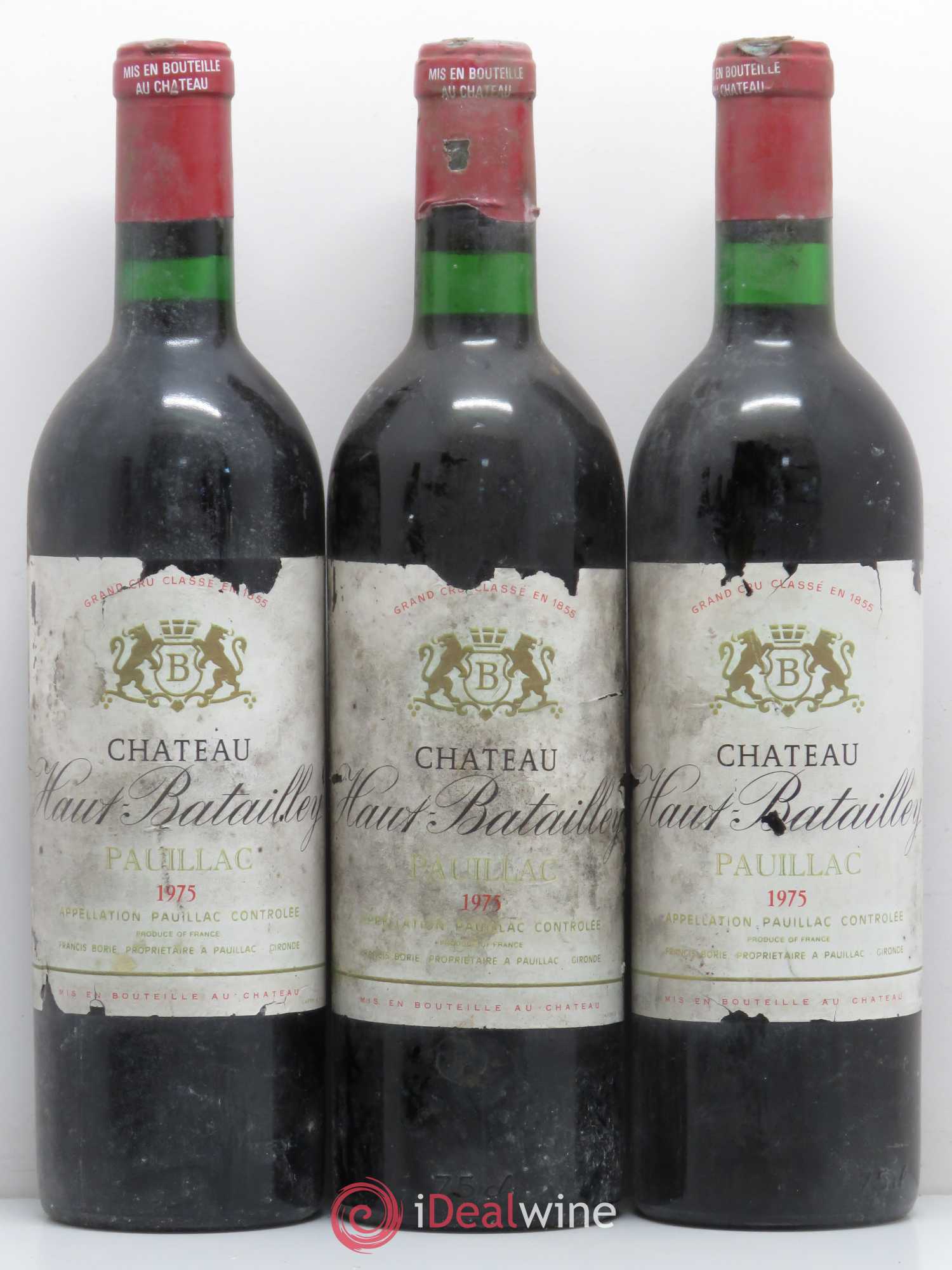 Château Haut Batailley 5ème Grand Cru Classé 1975 - Lot de 12 bouteilles - 1