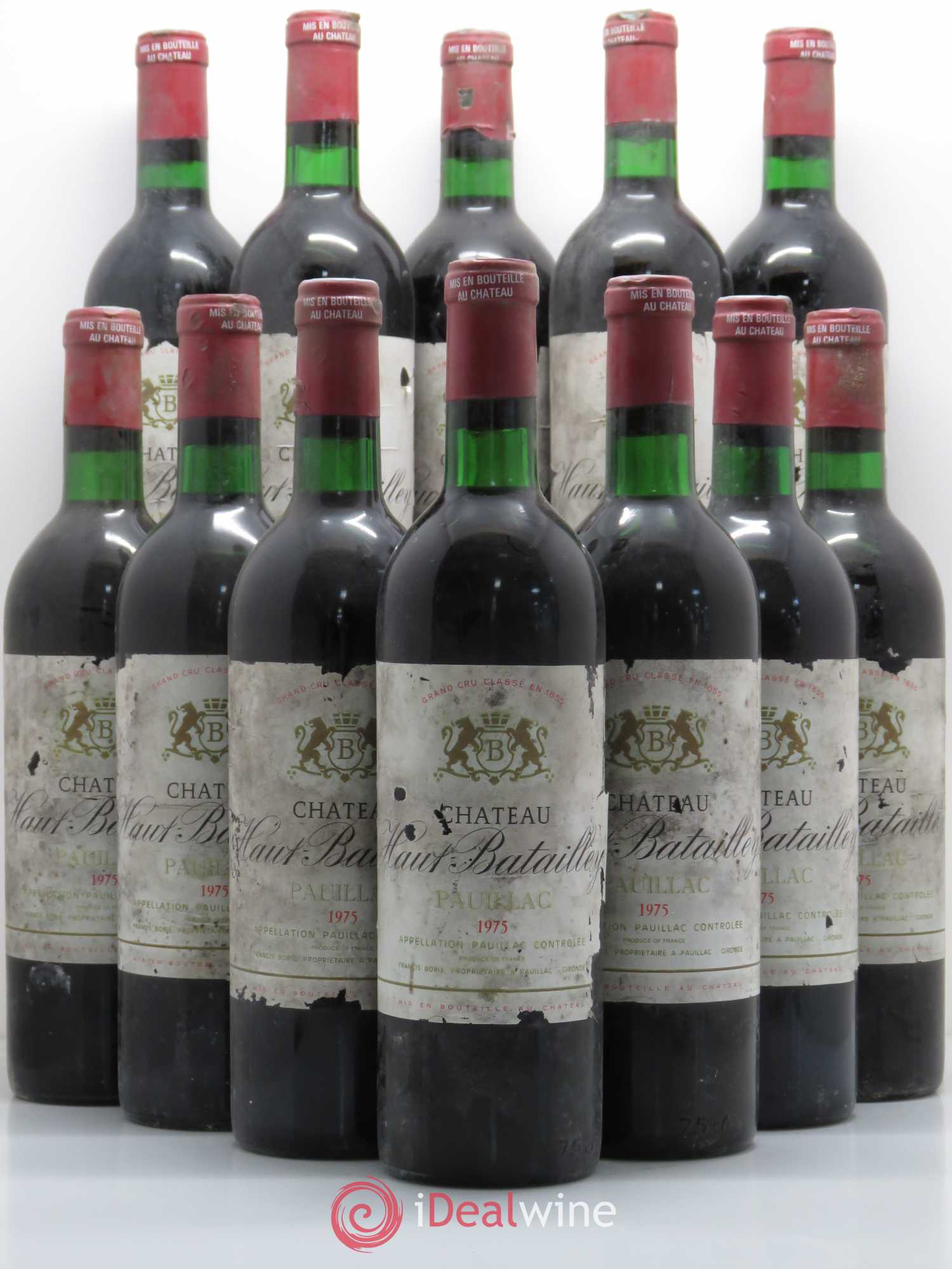 Château Haut Batailley 5ème Grand Cru Classé 1975 - Lot de 12 bouteilles - 0