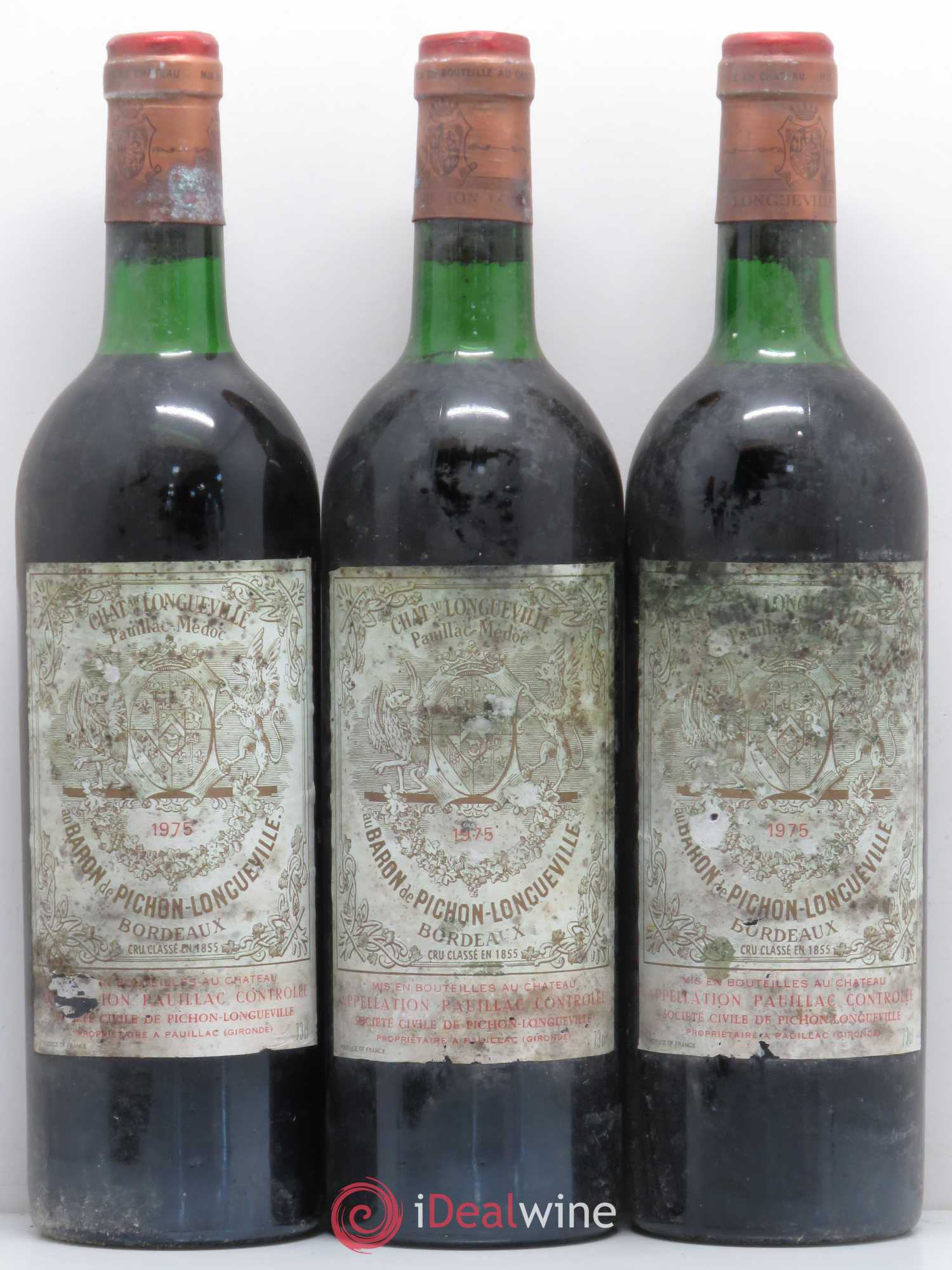 Pichon Longueville Baron 2ème Grand Cru Classé 1975 - Lot de 6 bouteilles - 2