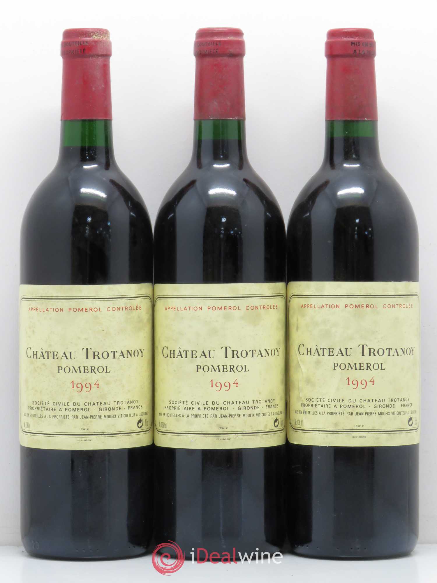 Château Trotanoy 1994 - Lot de 3 bouteilles - 0