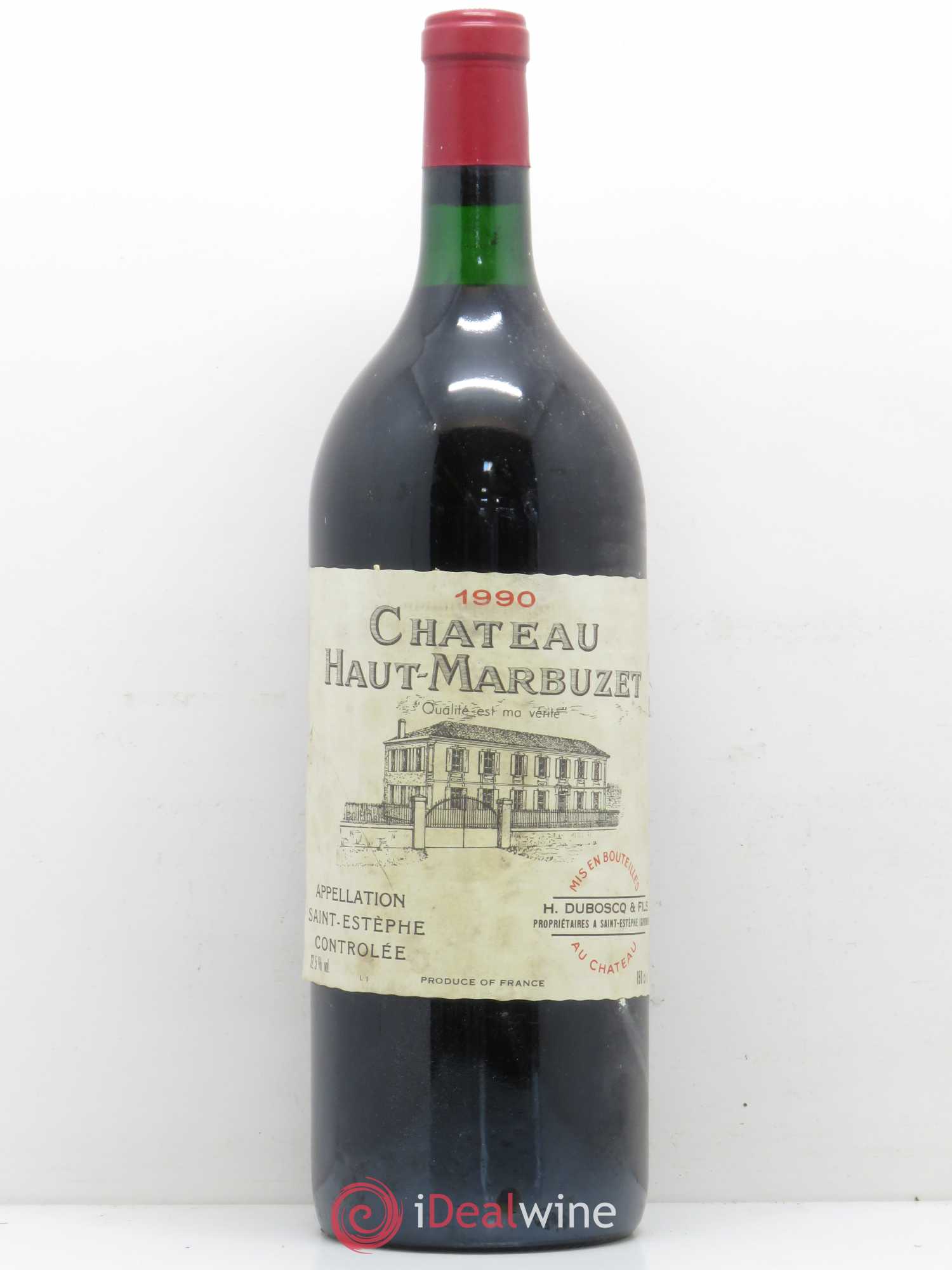 Château Haut Marbuzet 1990 - Lot de 1 magnum - 0