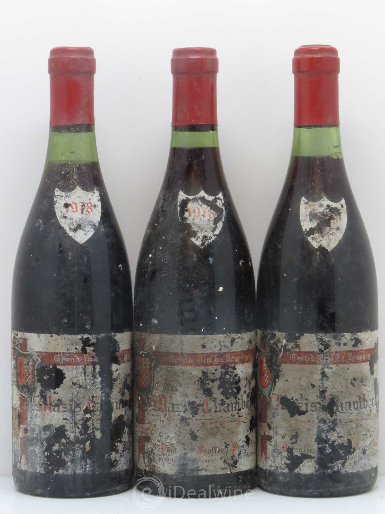 Mazis-Chambertin Grand Cru Domaine Geoffroy 1978 - Lot de 6 bouteilles - 2