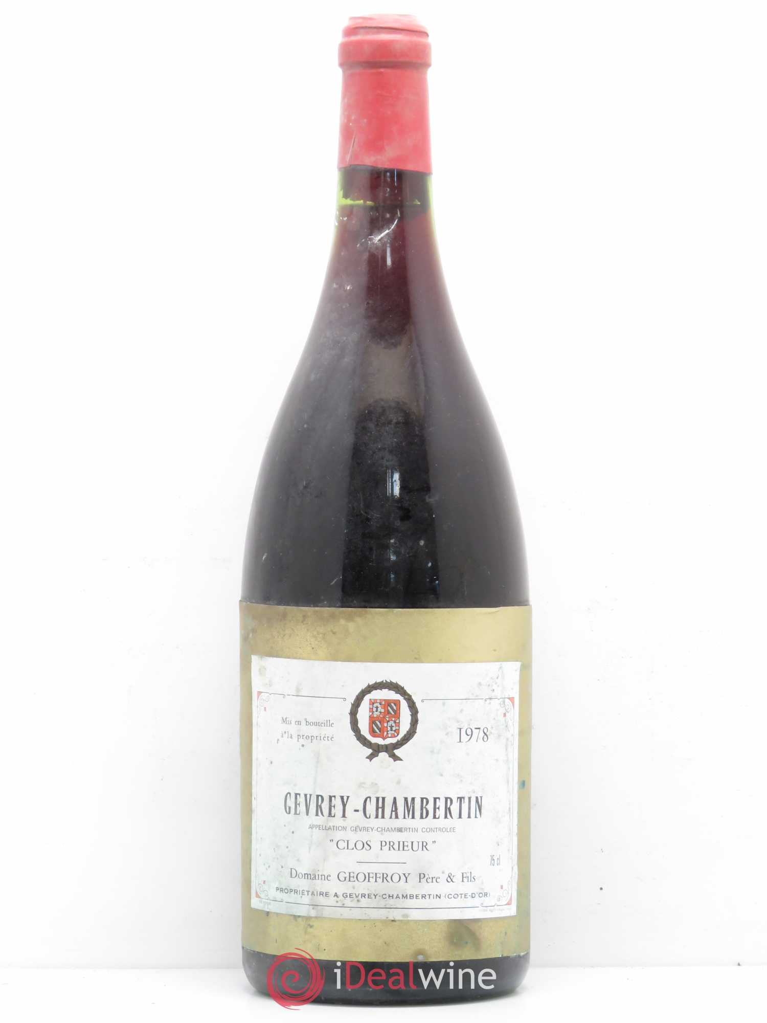 Gevrey-Chambertin 1er Cru Clos Prieur Domaine Harmand Geoffroy 1978 - Posten von 1 Magnum - 0