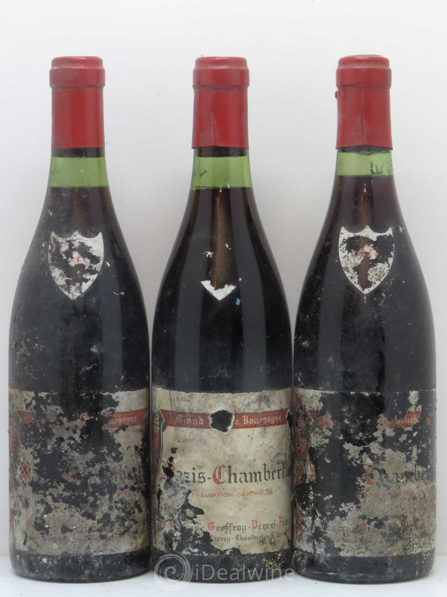 Mazis-Chambertin Grand Cru Domaine Geoffroy 1978 - Lot de 3 bouteilles - 0