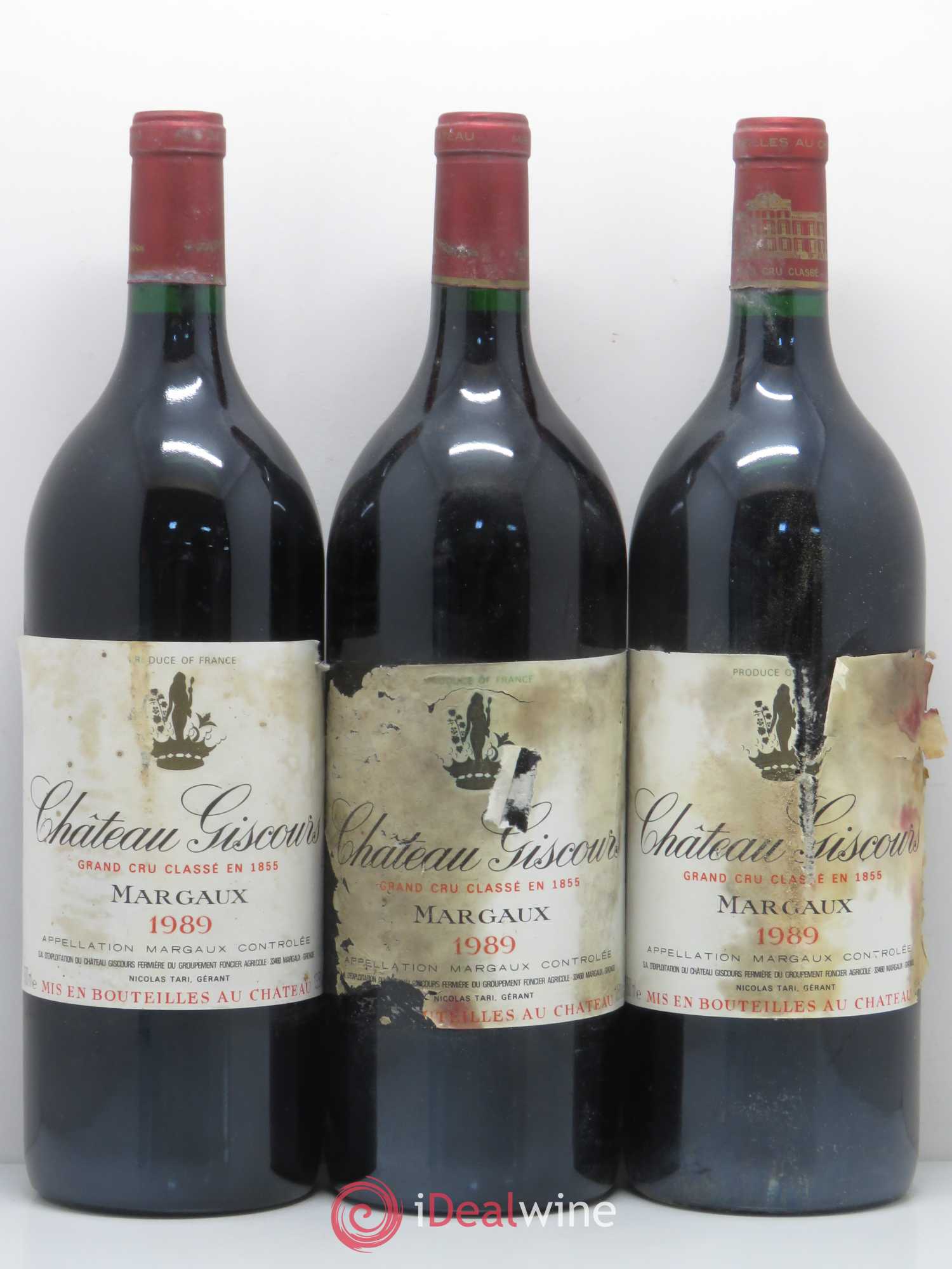 Château Giscours 3ème Grand Cru Classé 1989 - Lot de 3 magnums - 0