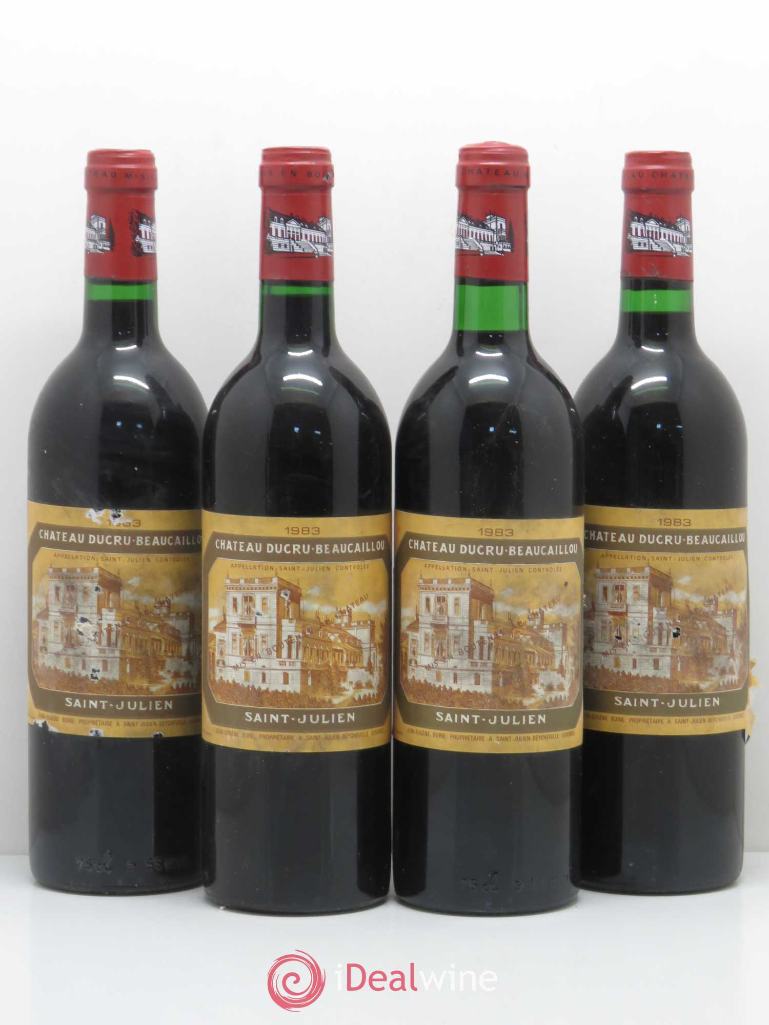 Château Ducru Beaucaillou 2ème Grand Cru Classé 1983 - Lot de 4 bouteilles - 0