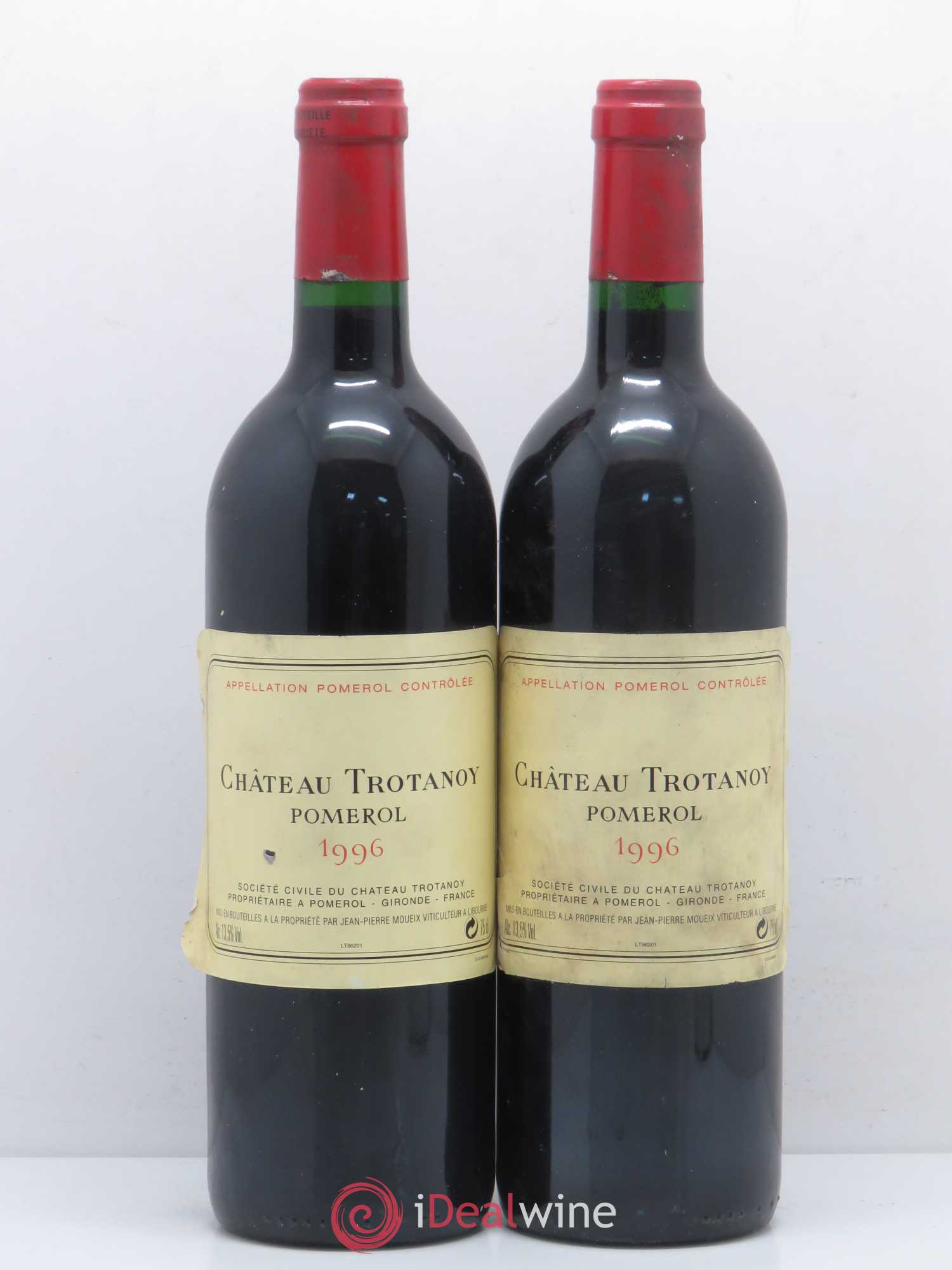 Château Trotanoy 1996 - Lot de 2 bouteilles - 0