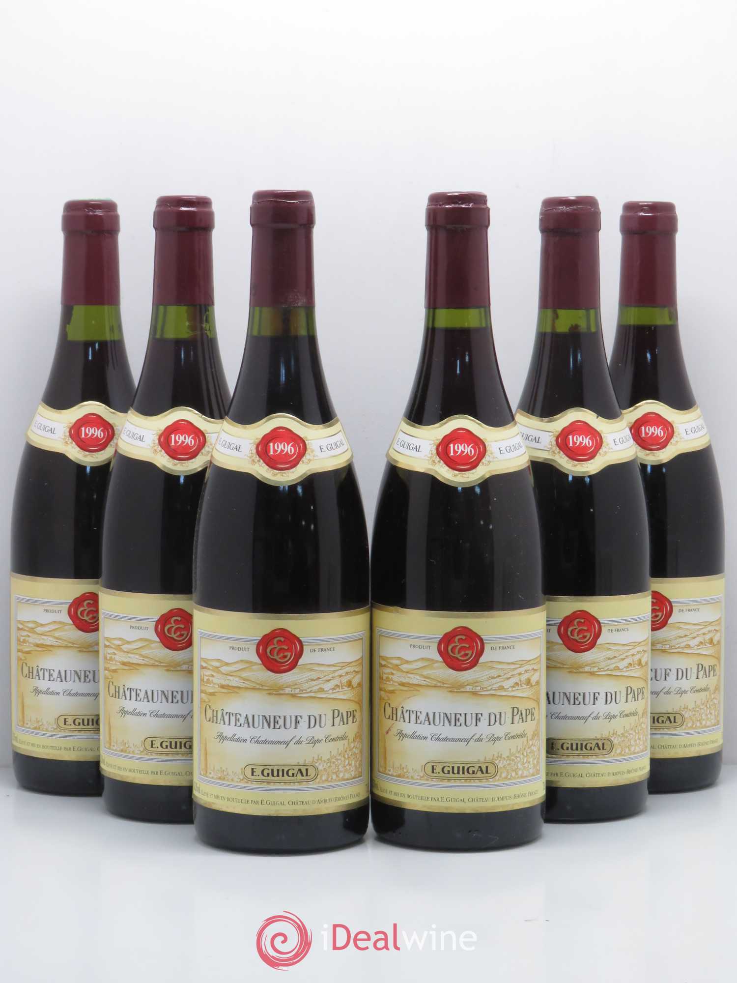 Châteauneuf-du-Pape Guigal 1996 - Lot de 6 bouteilles - 0