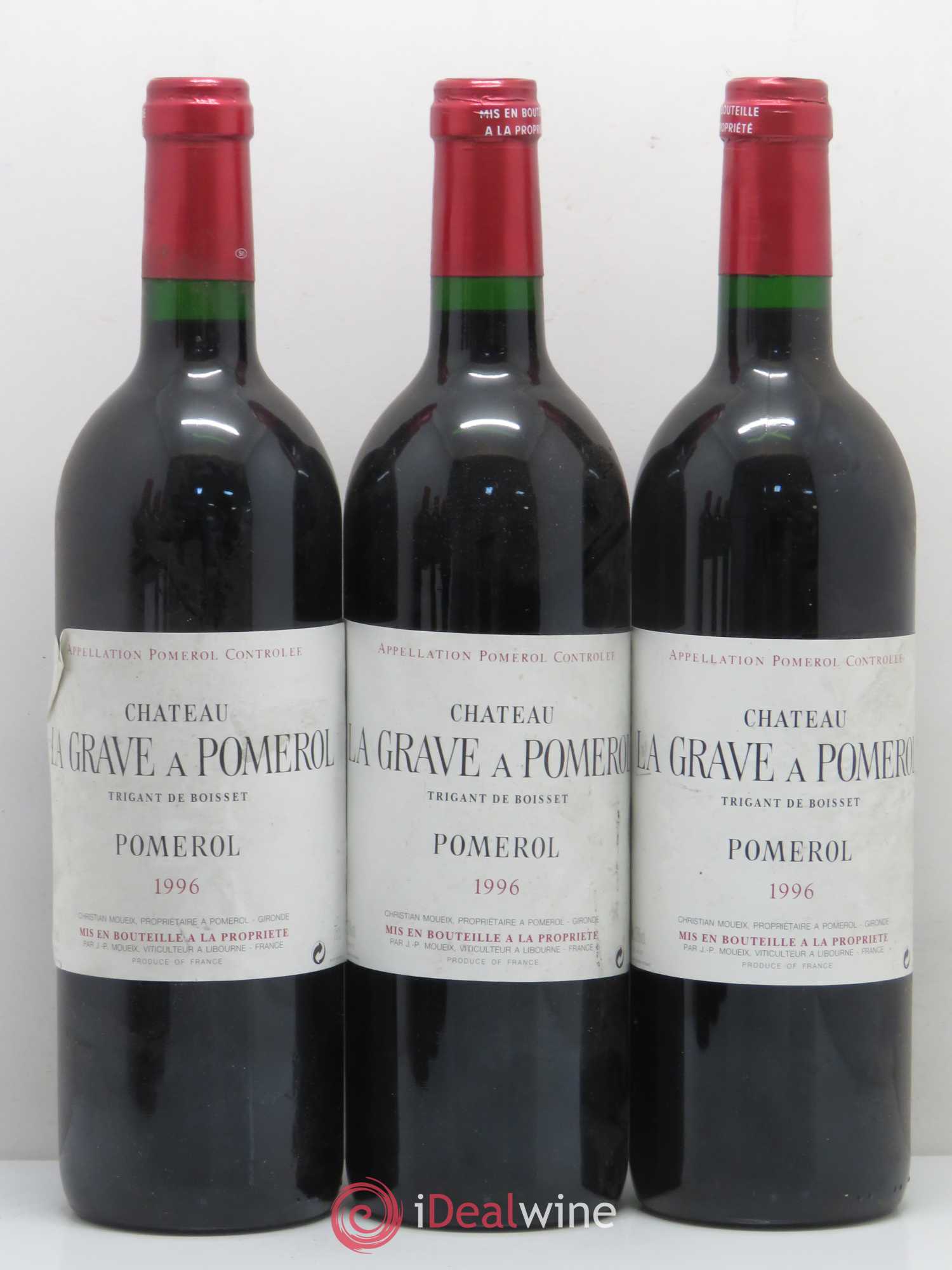 Château La Grave à Pomerol (Trigant de Boisset) 1996 - Lot de 6 bouteilles - 2