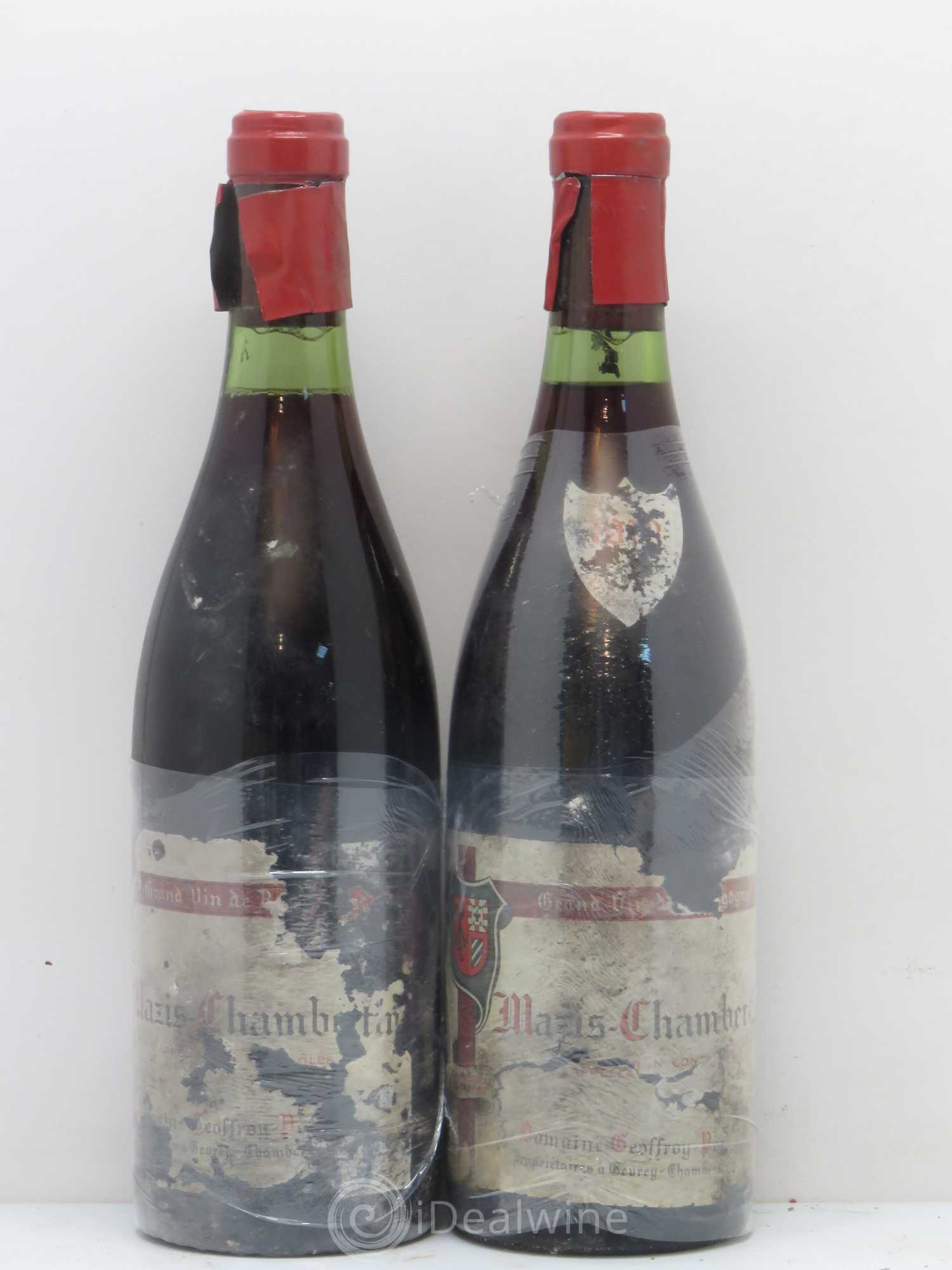 Mazis-Chambertin Grand Cru Domaine Geoffroy 1978 - Lot de 2 bouteilles - 0