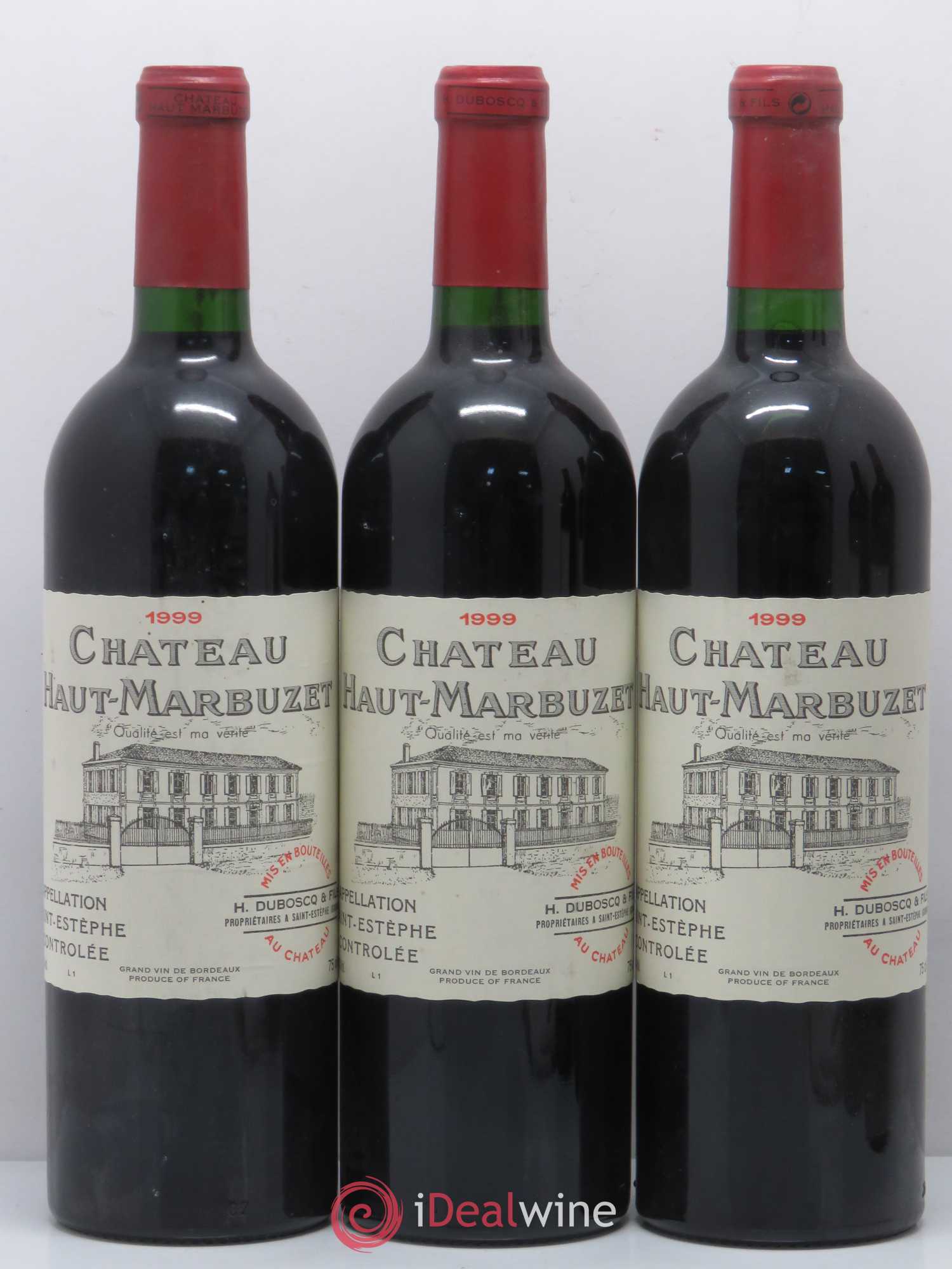 Château Haut Marbuzet 1999 - Lot de 5 bouteilles - 1