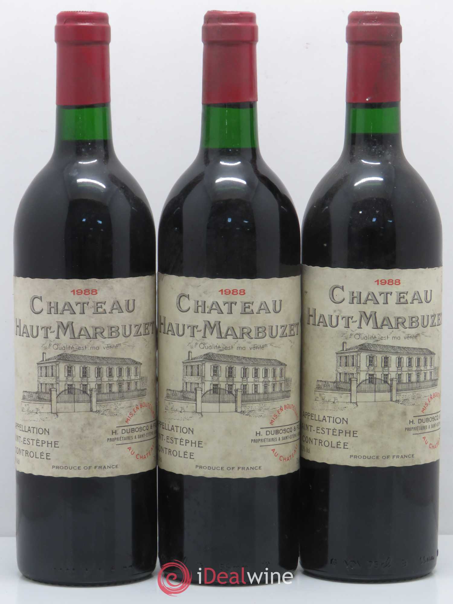 Château Haut Marbuzet 1988 - Lot de 12 bouteilles - 4