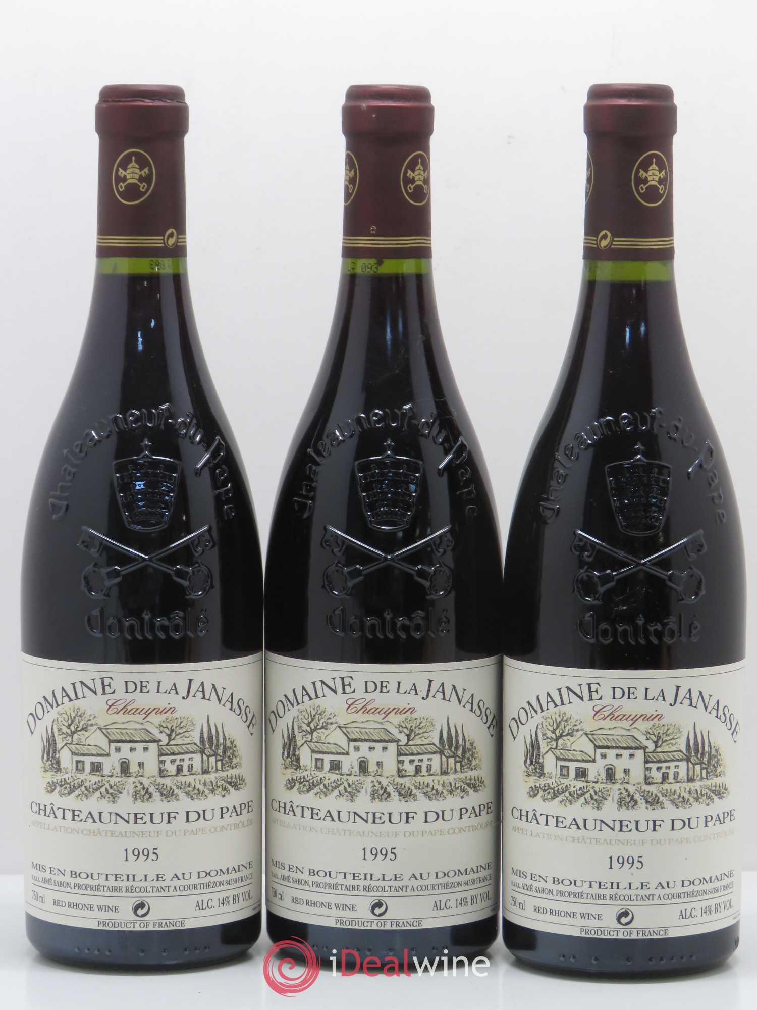 Châteauneuf-du-Pape Cuvée Chaupin La Janasse (Domaine de) 1995 - Lot de 3 bouteilles - 0