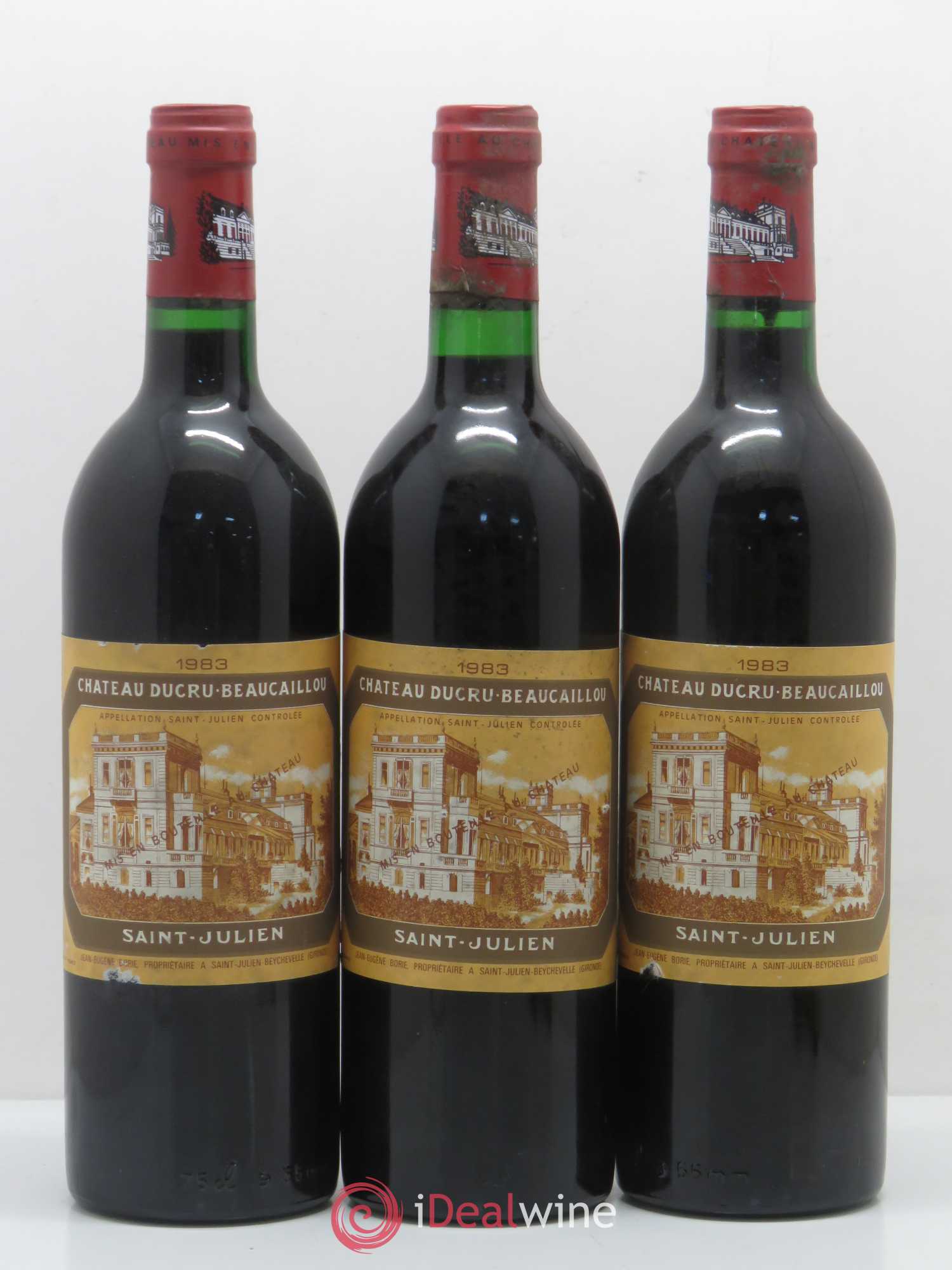 Château Ducru Beaucaillou 2ème Grand Cru Classé 1983 - Lot de 3 bouteilles - 0