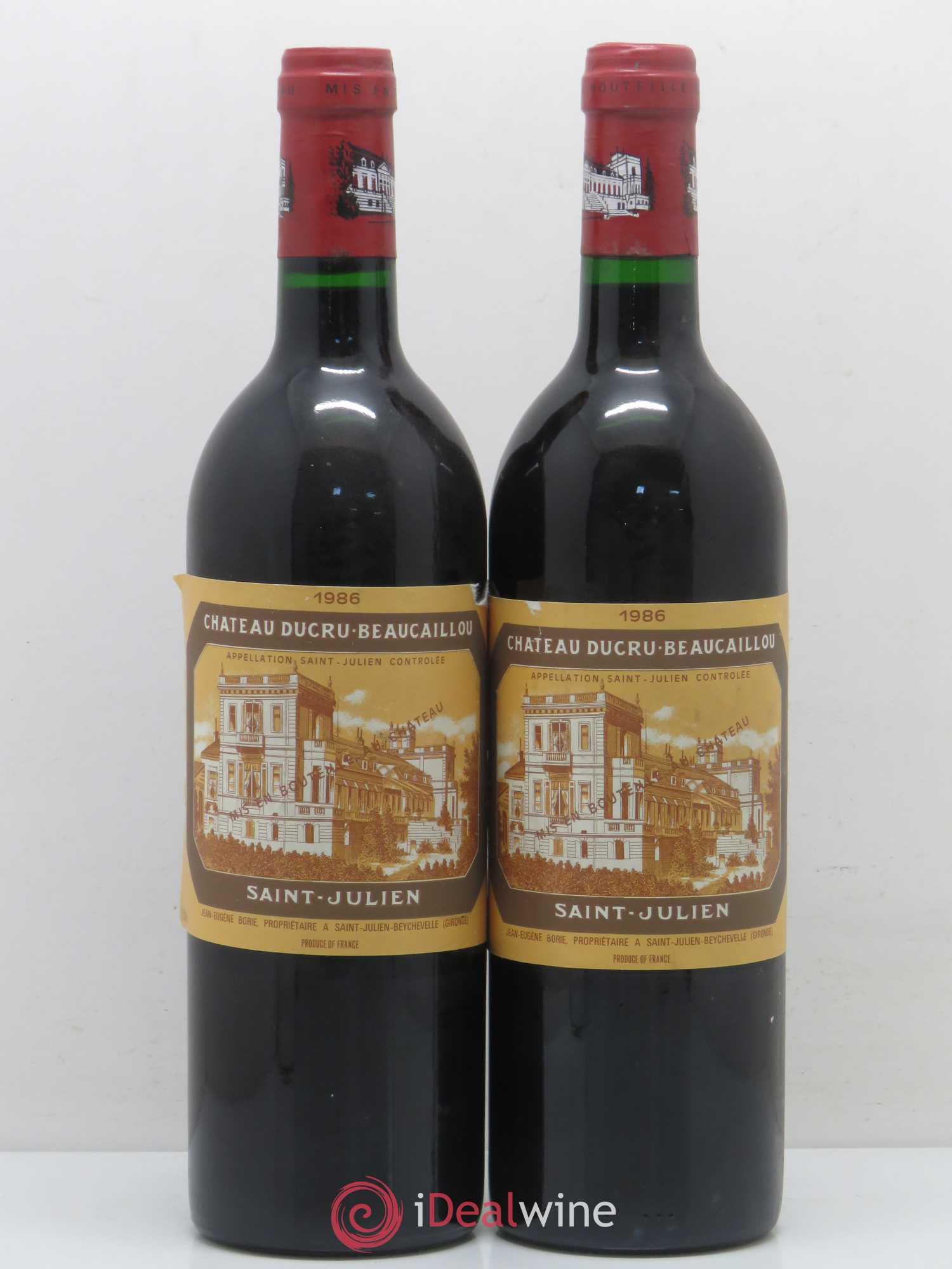Château Ducru Beaucaillou 2ème Grand Cru Classé 1986 - Lot de 2 bouteilles - 0
