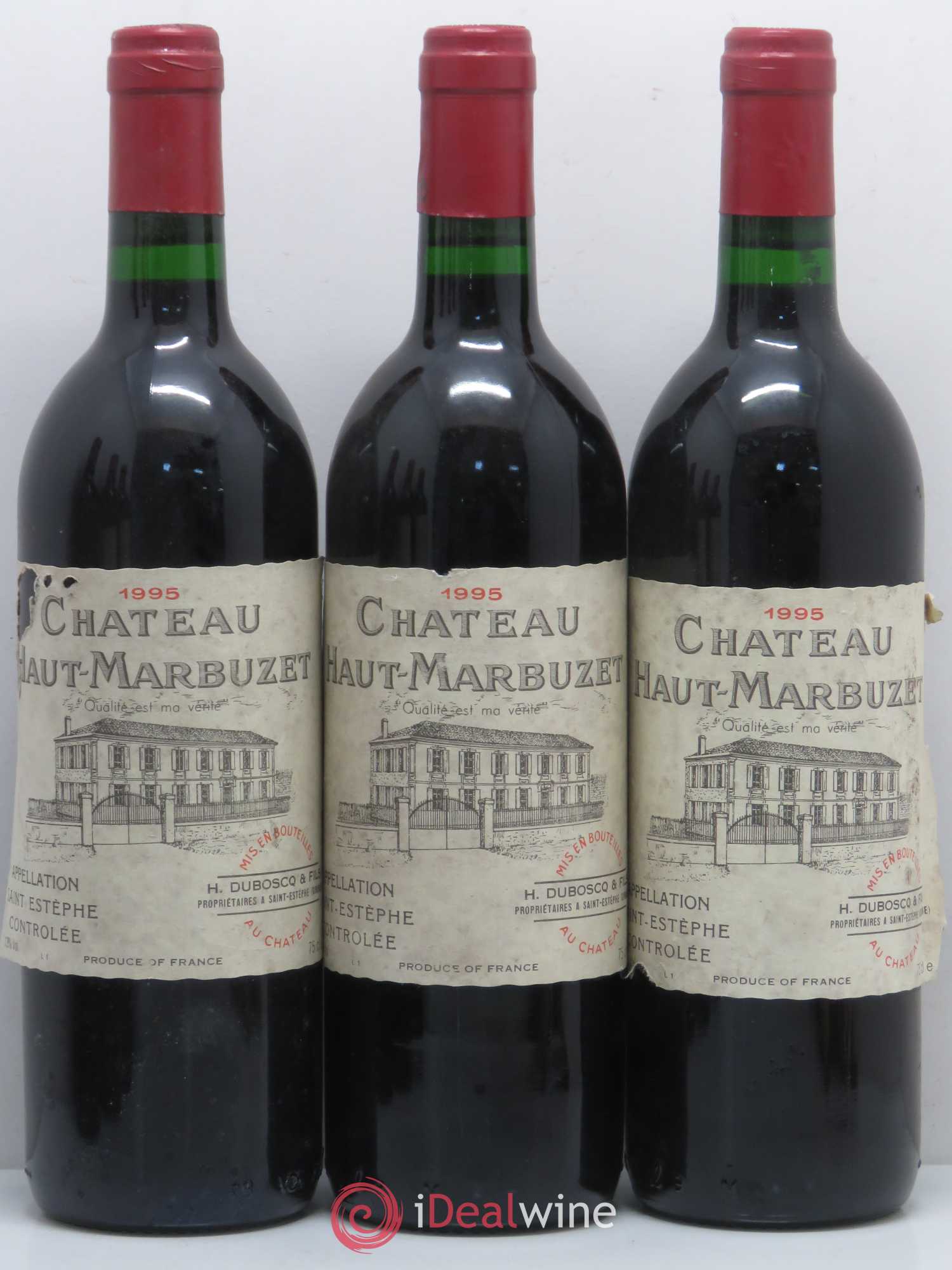 Château Haut Marbuzet 1995 - Lot of 6 bottles - 2
