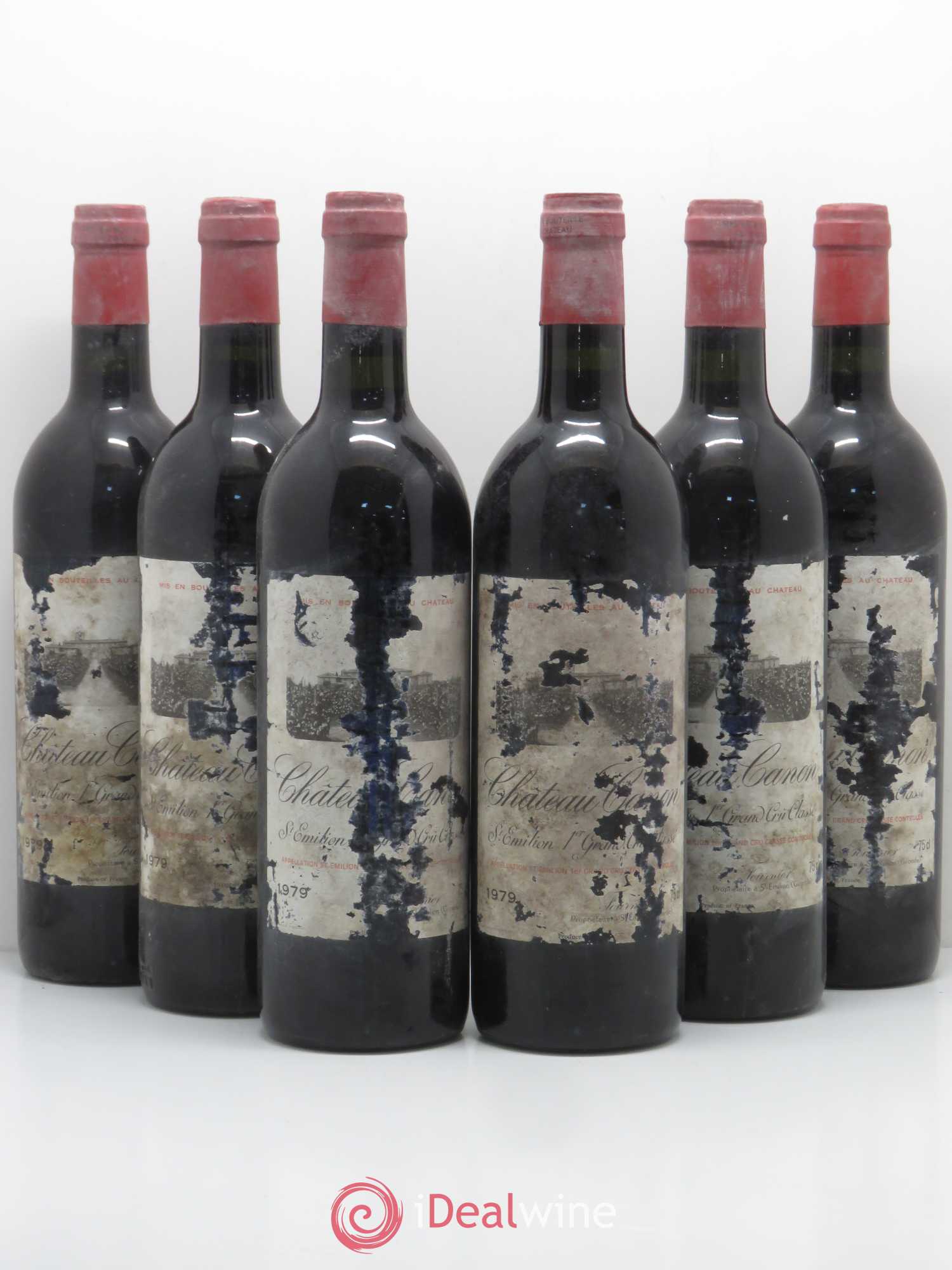 Château Canon 1er Grand Cru Classé B 1979 - Lot de 6 bouteilles - 0