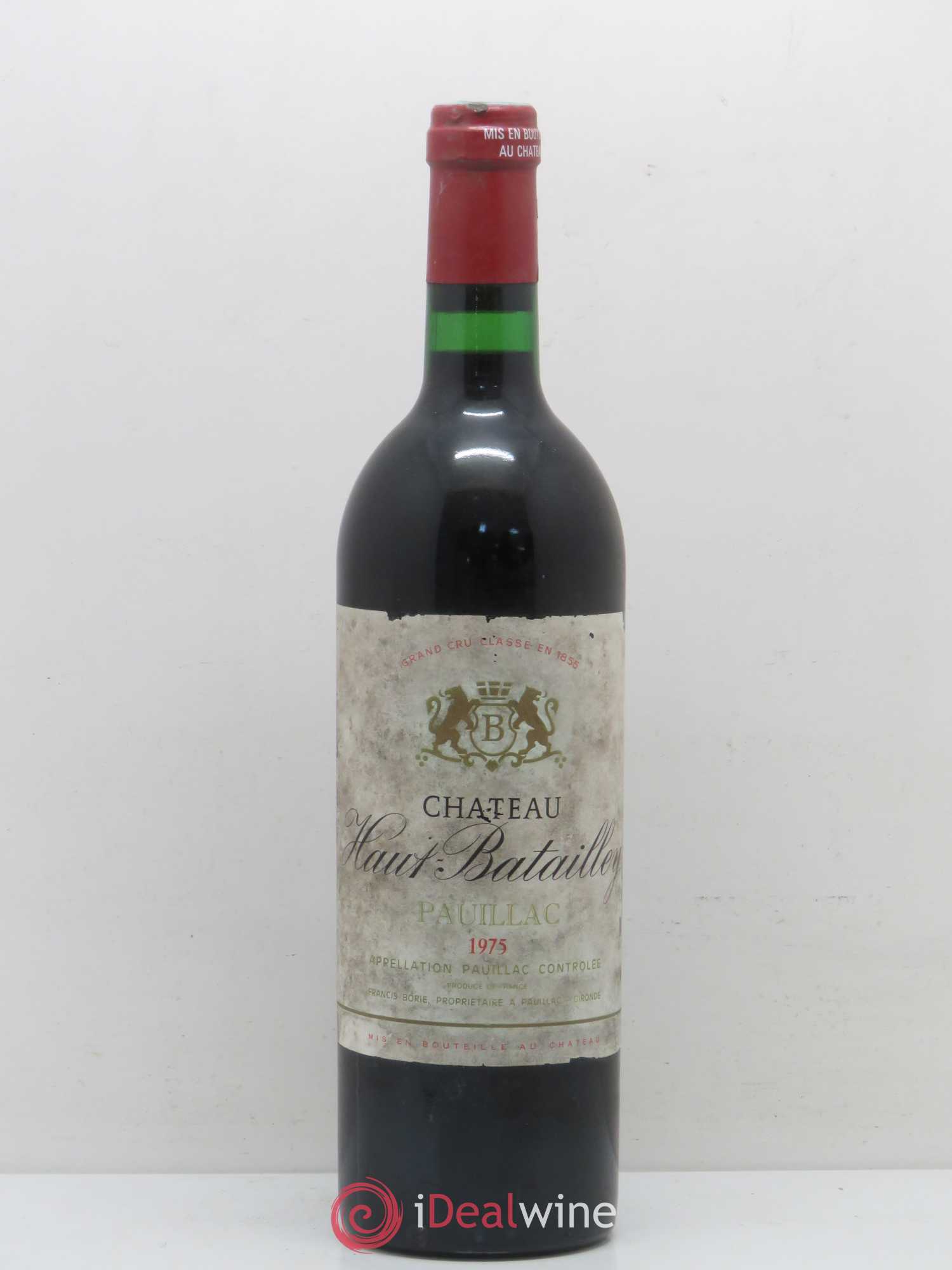 Château Haut Batailley 5ème Grand Cru Classé 1975 - Lot de 1 bouteille - 0