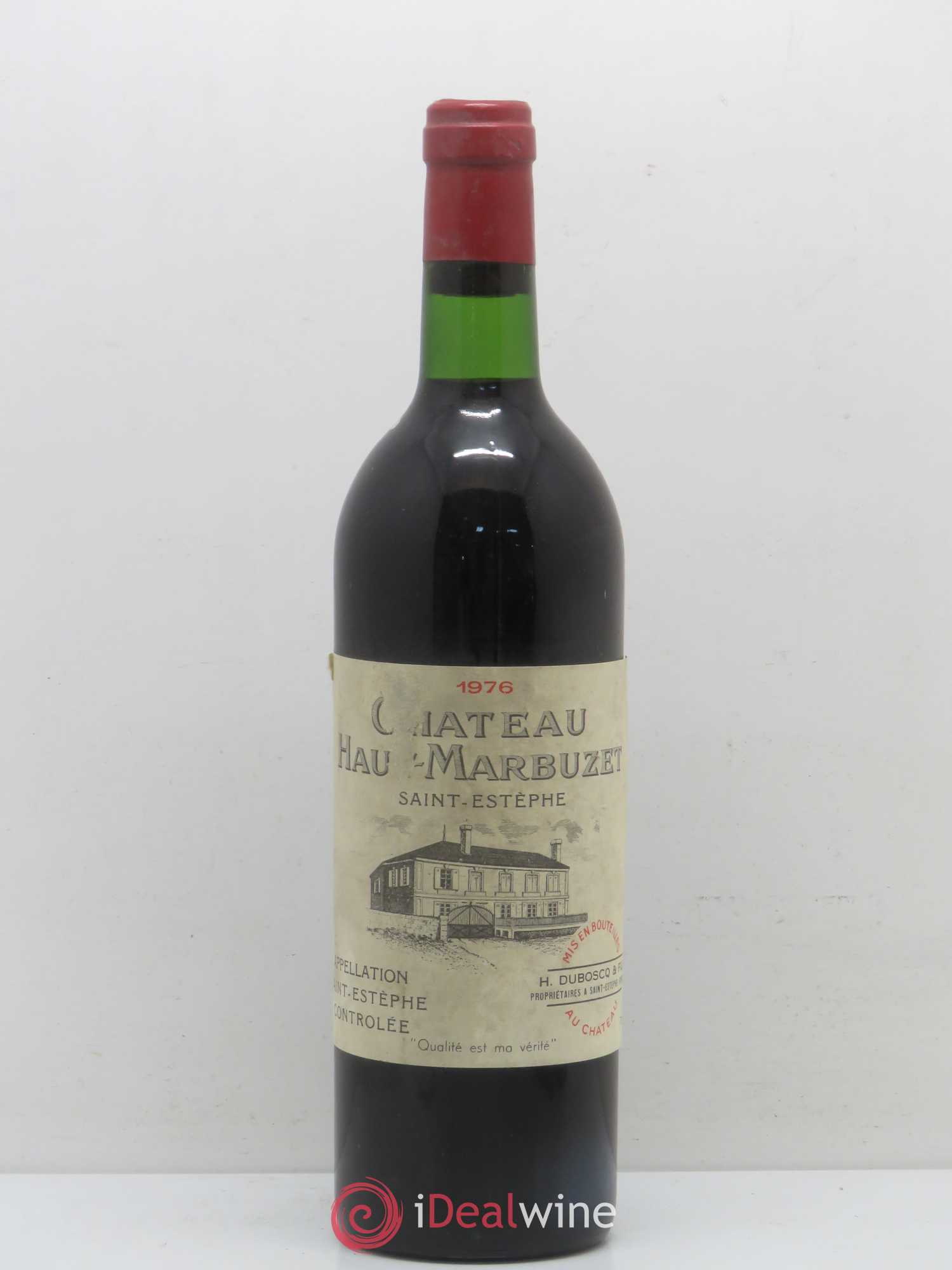 Château Haut Marbuzet 1976 - Lot de 1 bouteille - 0