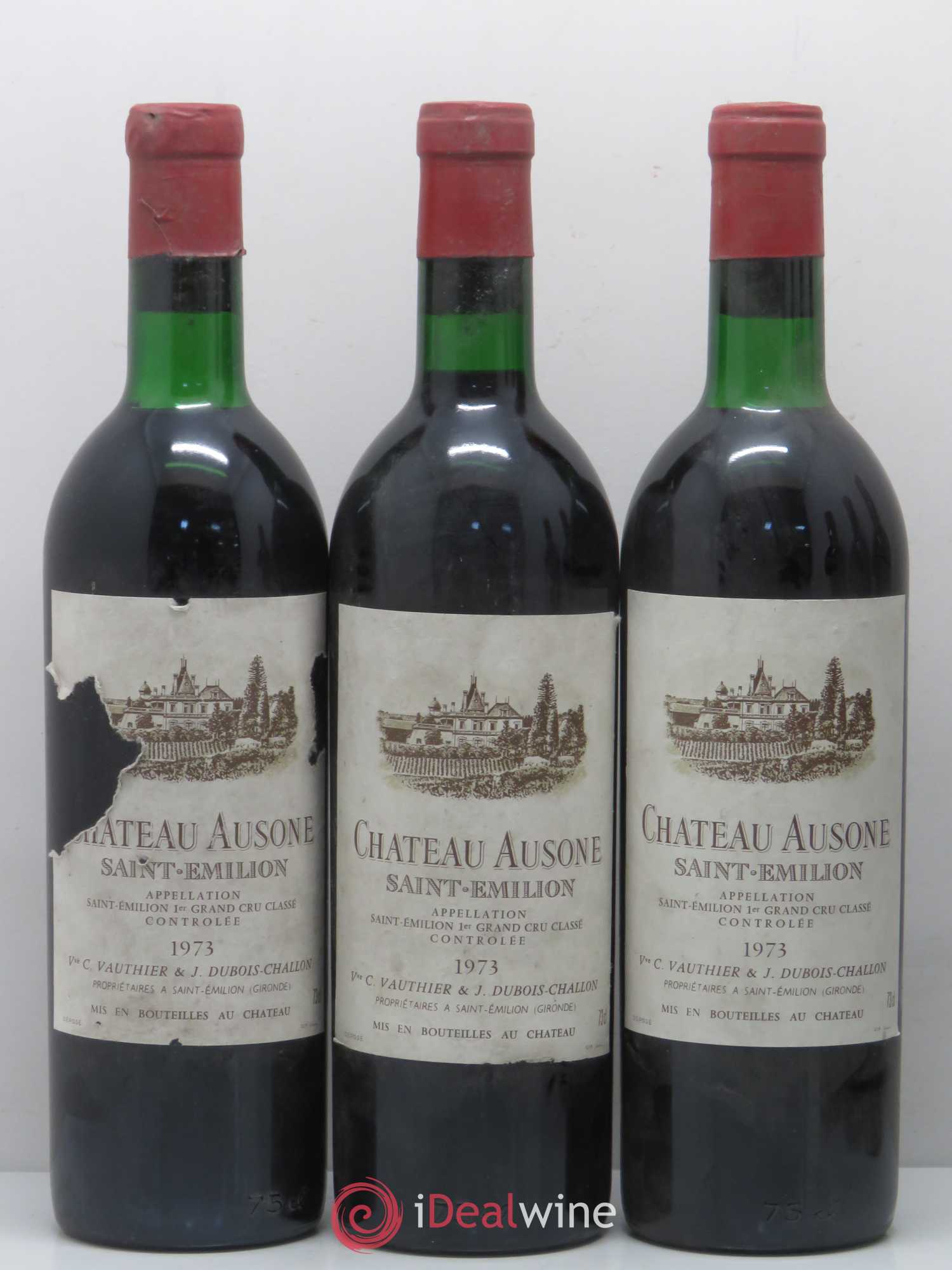 Château Ausone 1er Grand Cru Classé A 1973 - Lot de 6 bouteilles - 1