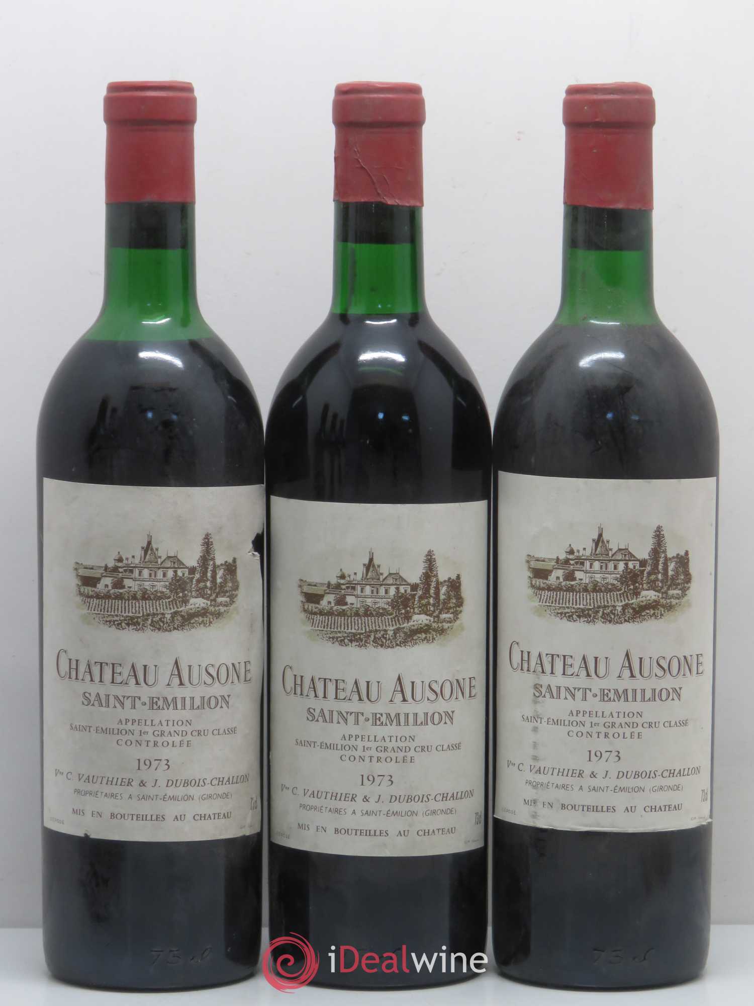 Château Ausone 1er Grand Cru Classé A 1973 - Lot de 6 bouteilles - 2