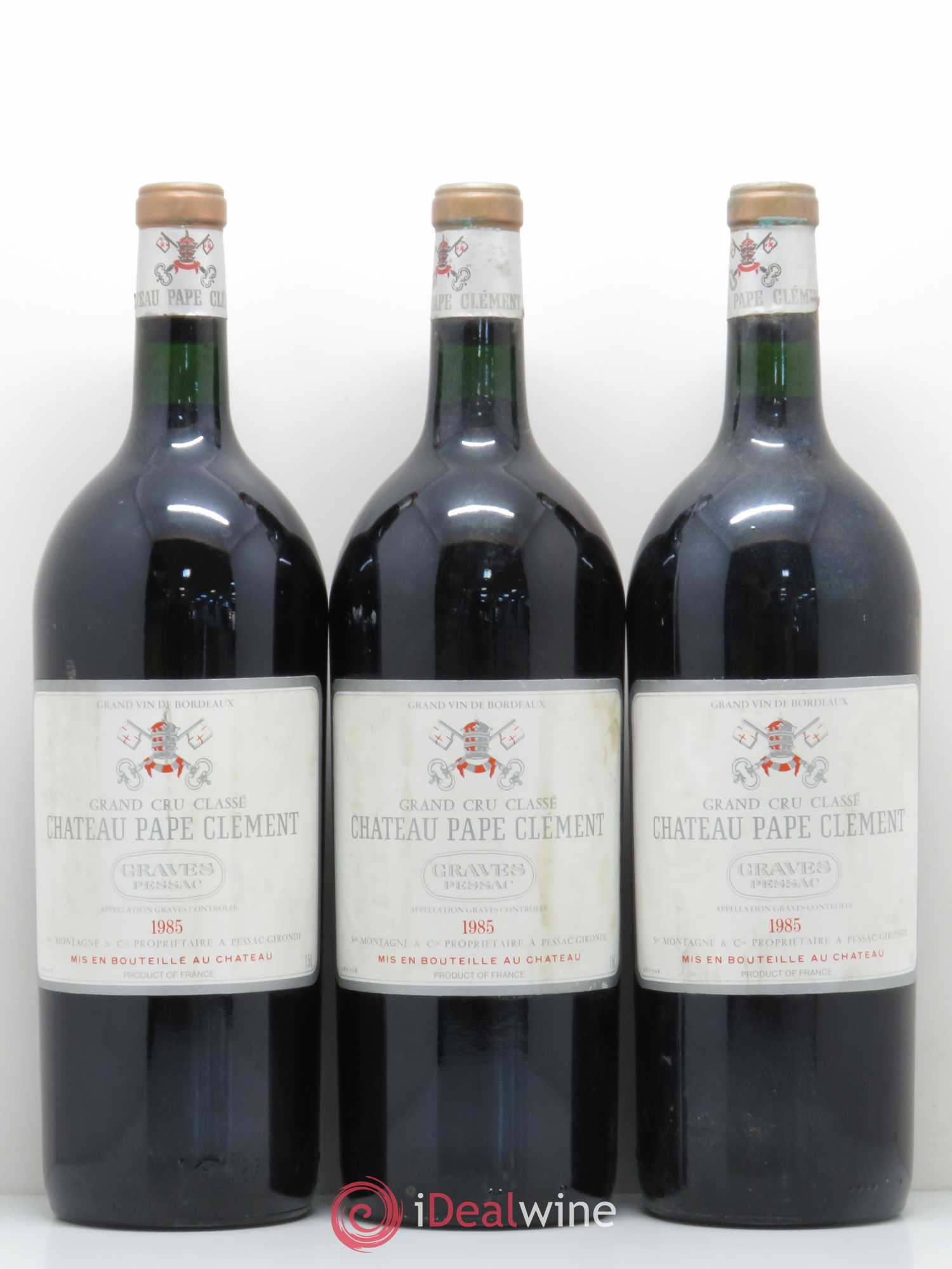 Château Pape Clément Cru Classé de Graves 1985 - Lot de 3 magnums - 0