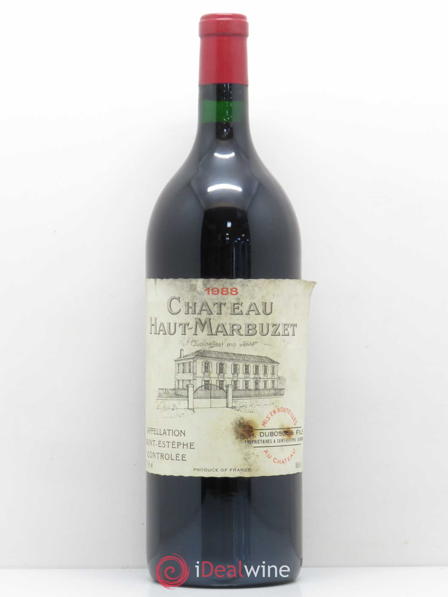 Château Haut Marbuzet 1988 - Lot de 1 magnum - 0