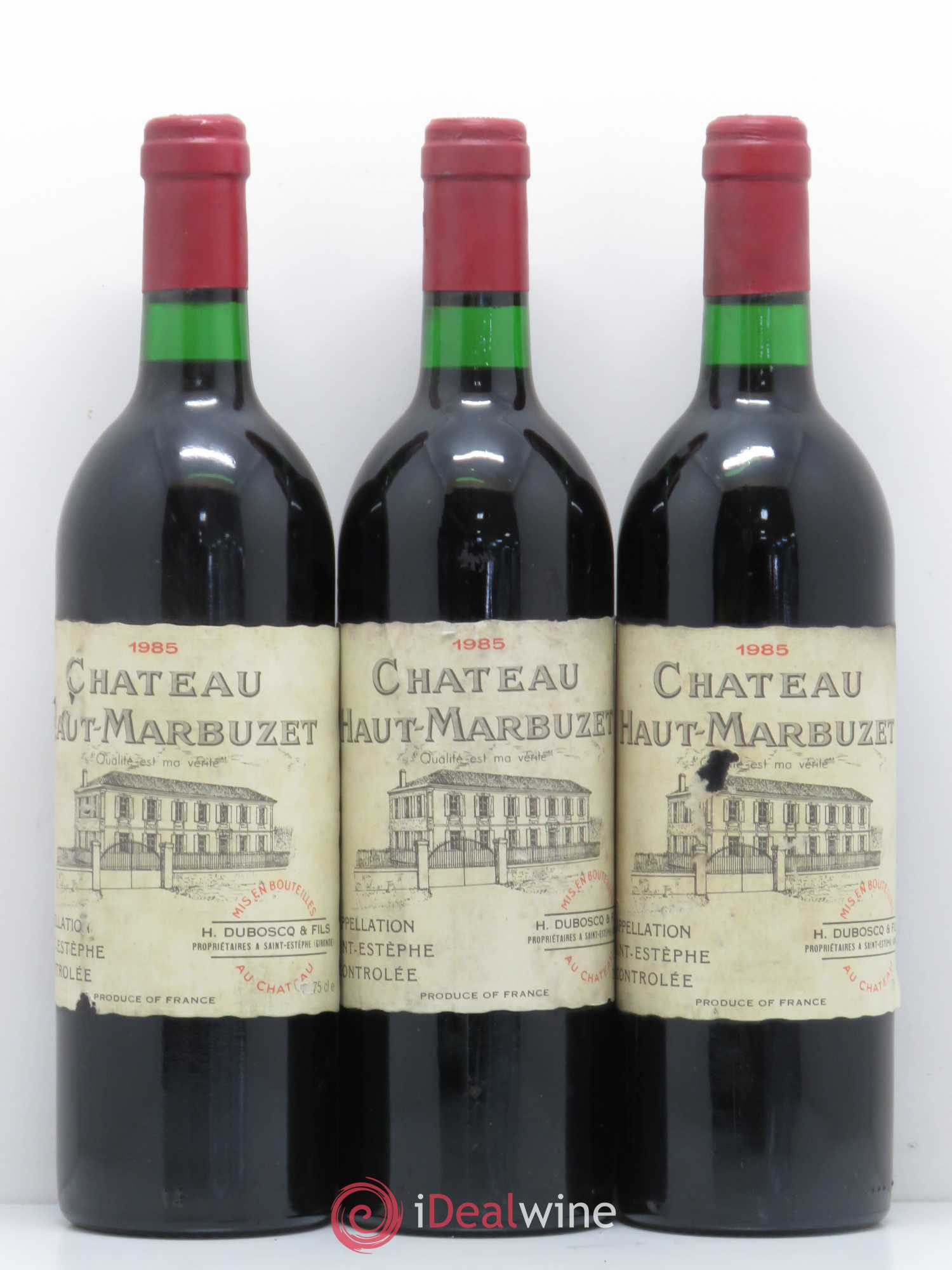Château Haut Marbuzet 1985 - Lot de 12 bouteilles - 2
