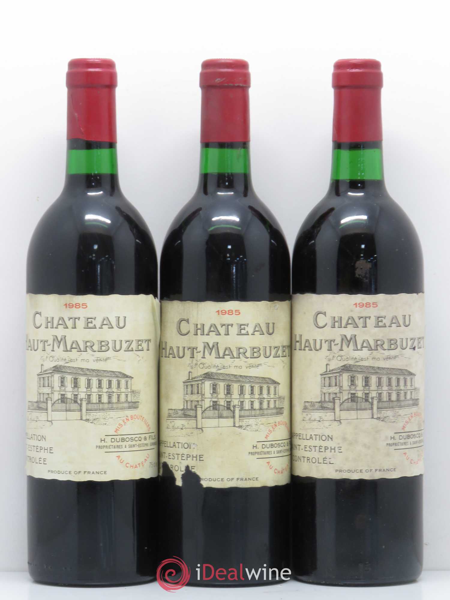 Château Haut Marbuzet 1985 - Lot de 12 bouteilles - 3