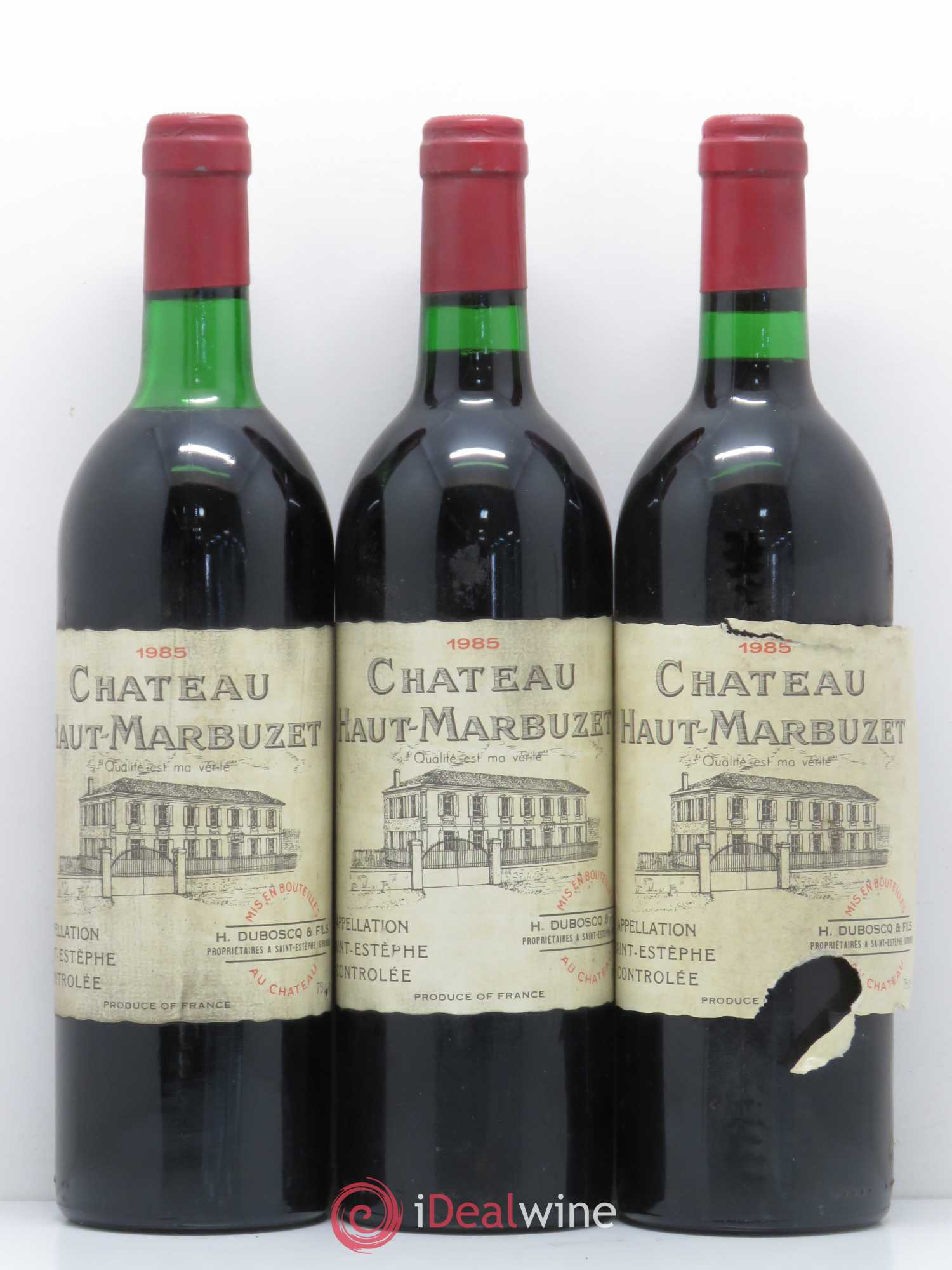 Château Haut Marbuzet 1985 - Lot de 12 bouteilles - 4