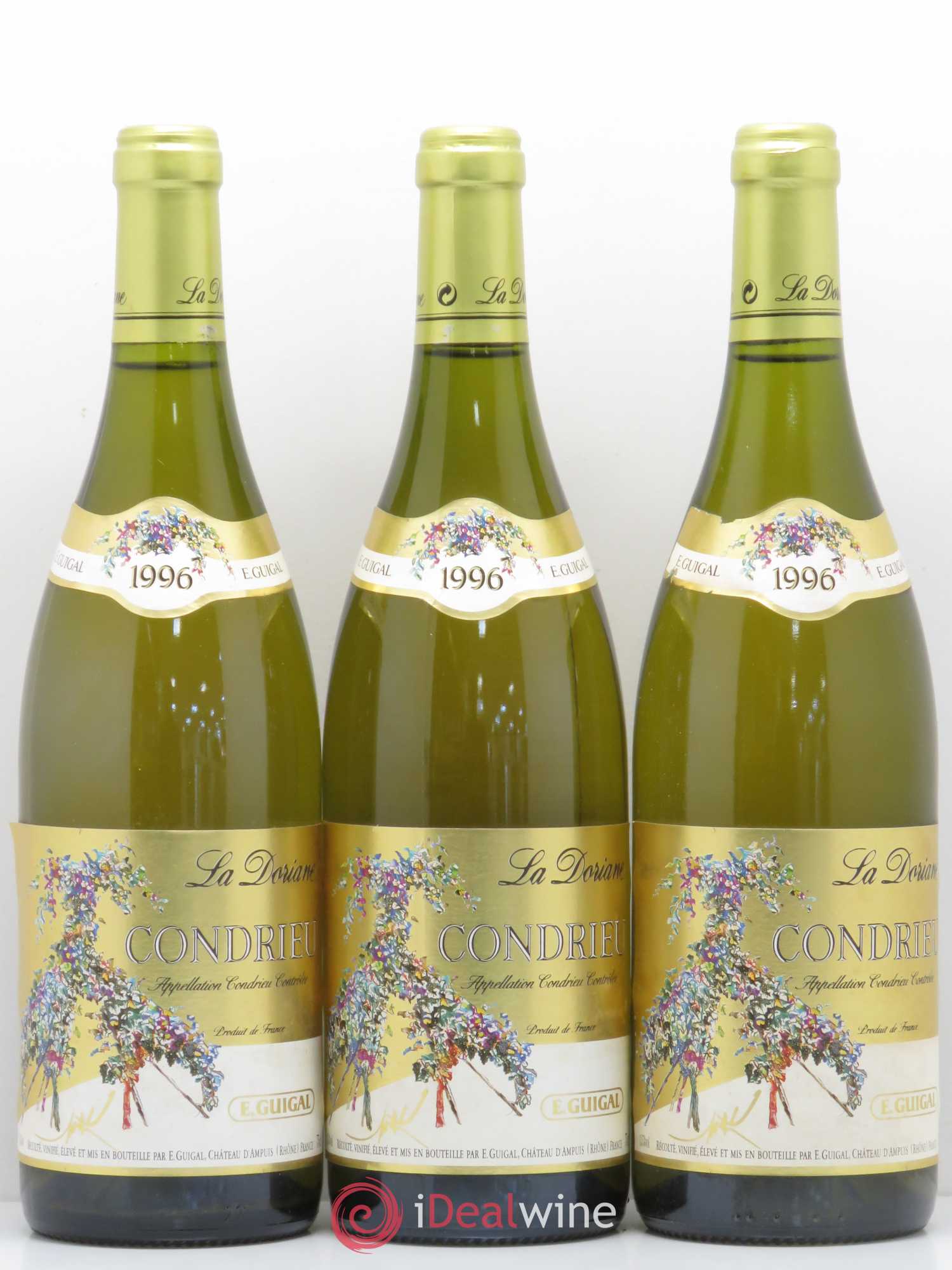 Condrieu La Doriane Guigal 1996 - Lot de 3 bouteilles - 0