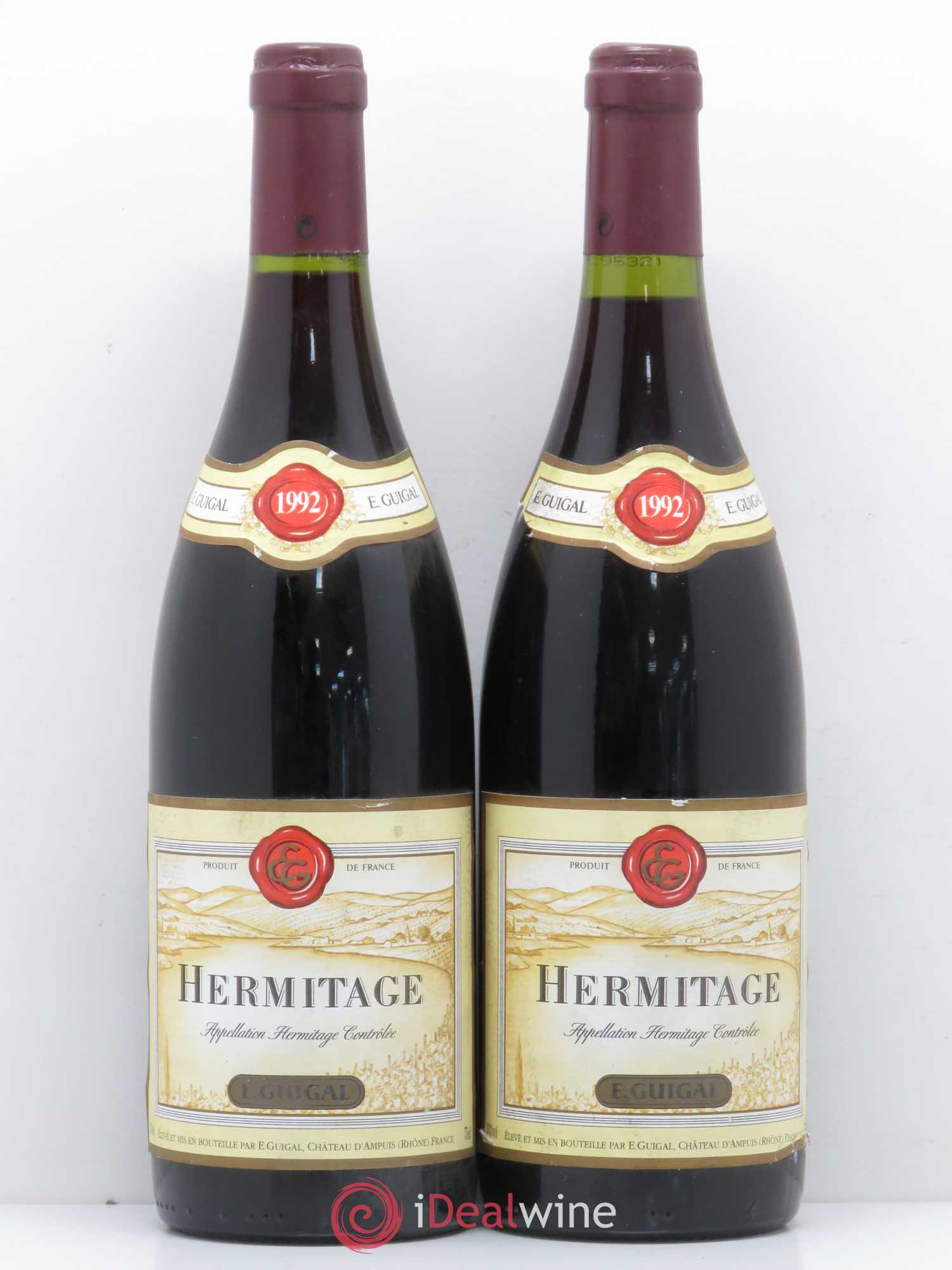 Hermitage Guigal 1992 - Lot de 2 bouteilles - 0