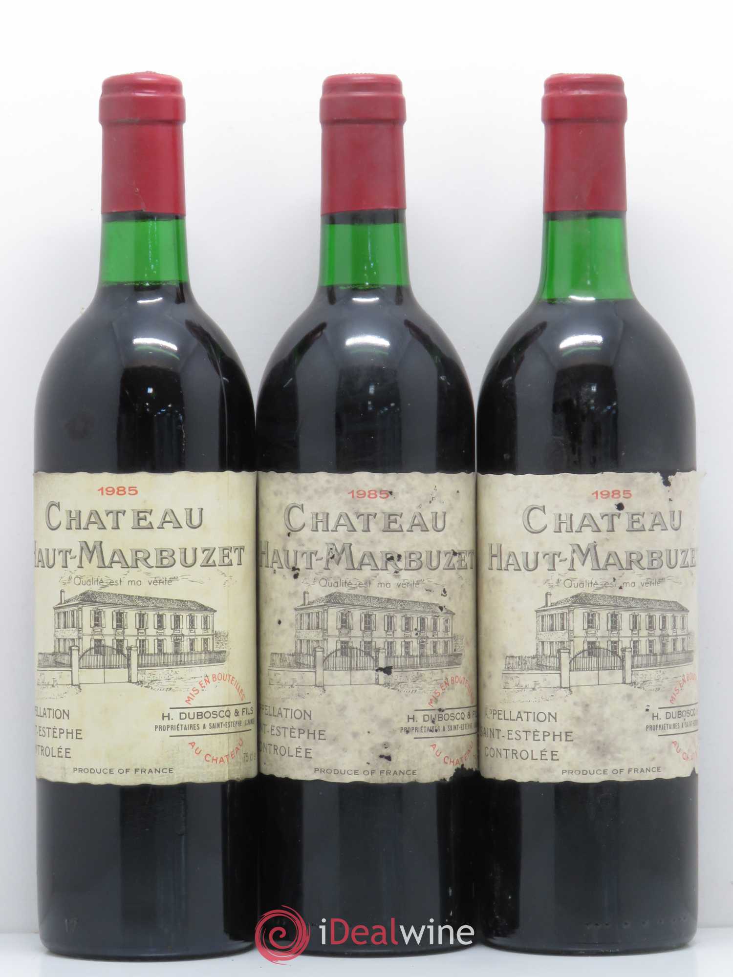 Château Haut Marbuzet 1985 - Lot de 6 bouteilles - 2