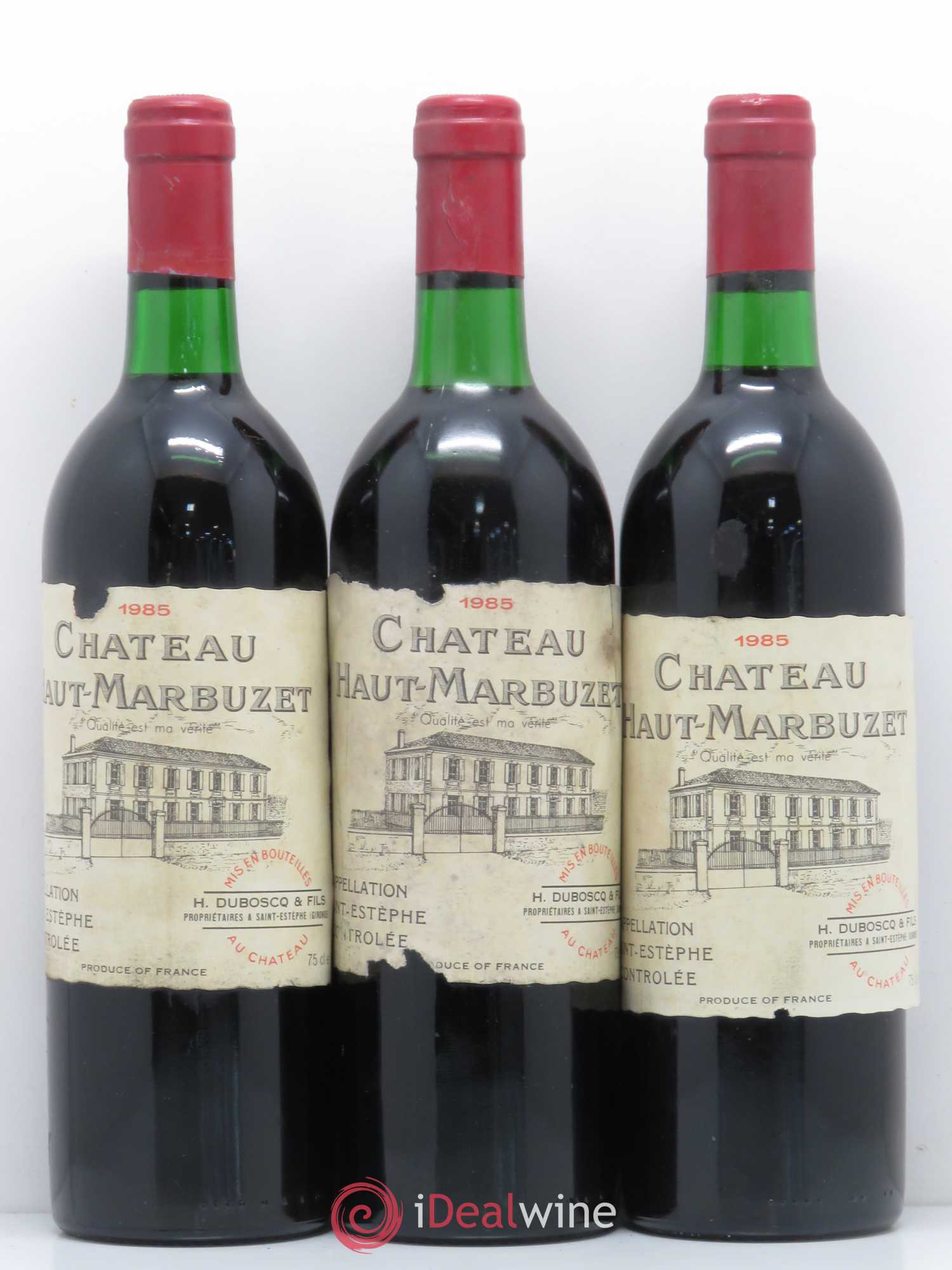 Château Haut Marbuzet 1985 - Lot de 6 bouteilles - 2