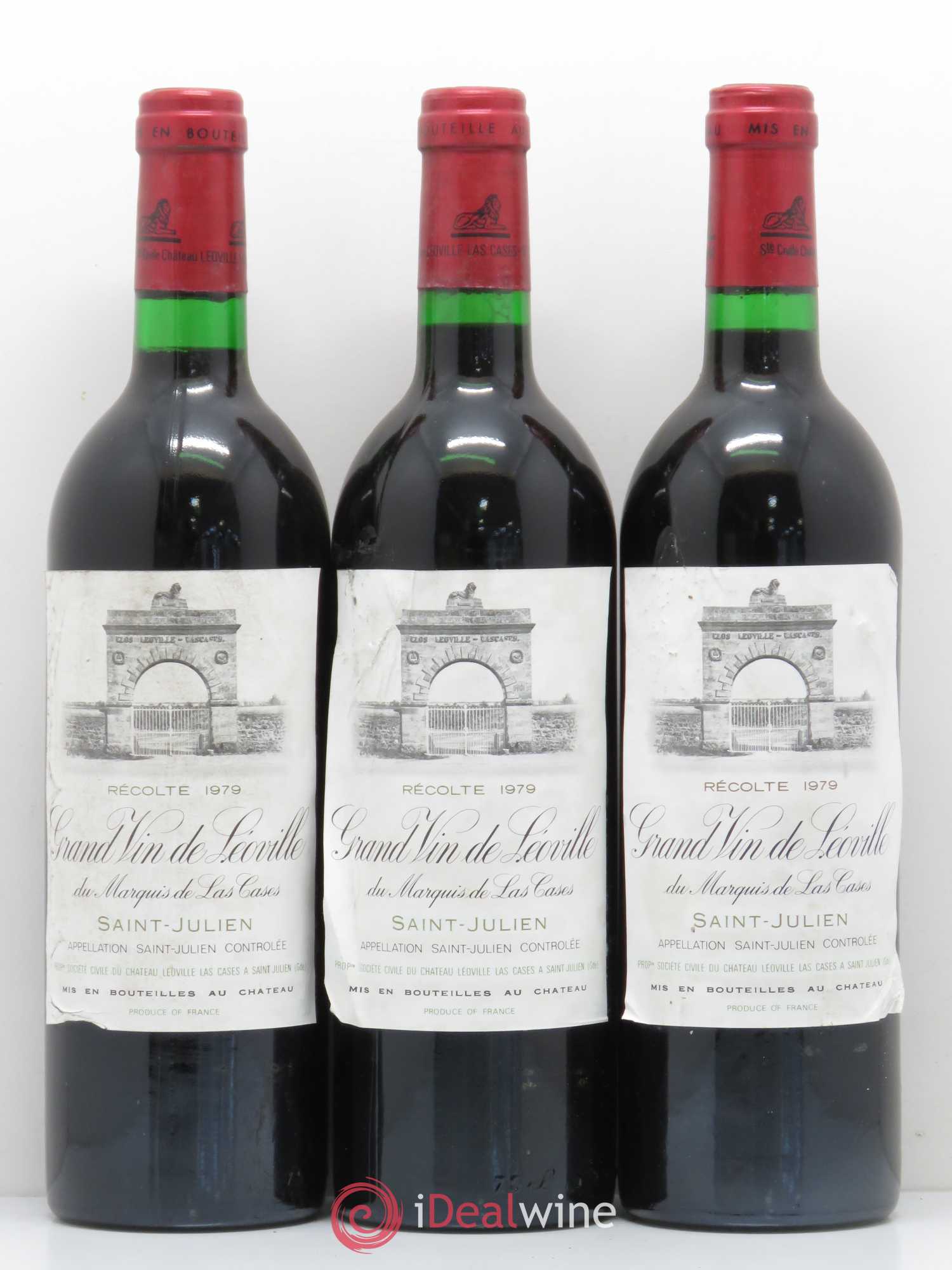 Château Léoville Las Cases 2ème Grand Cru Classé 1979 - Lot de 5 bouteilles - 1