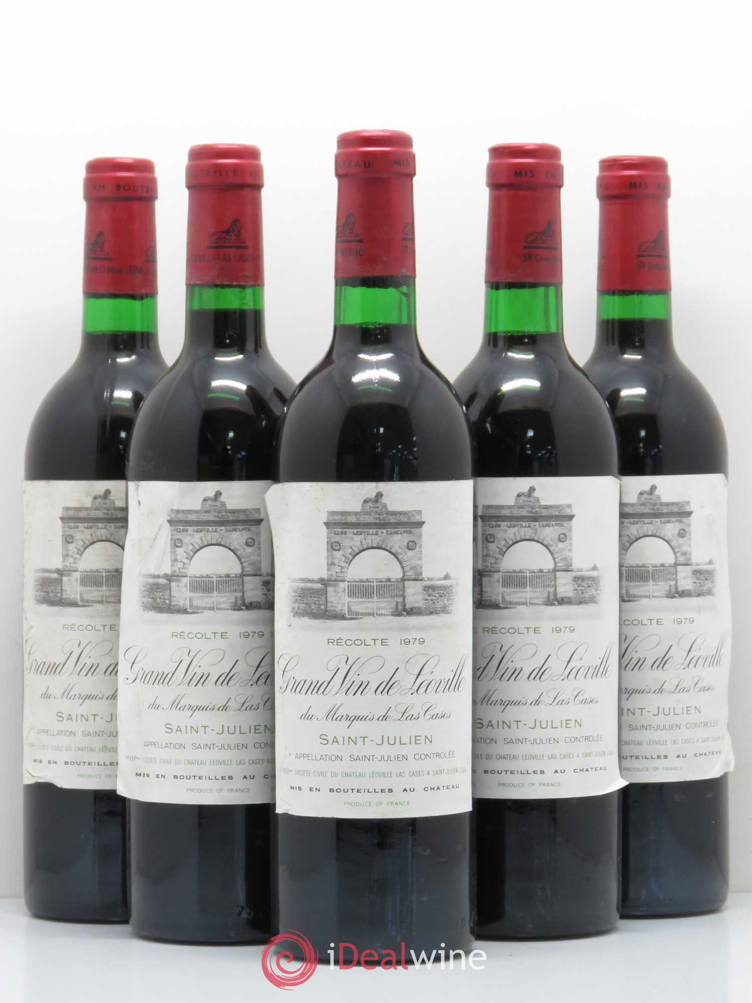 Château Léoville Las Cases 2ème Grand Cru Classé 1979 - Lot de 5 bouteilles - 0
