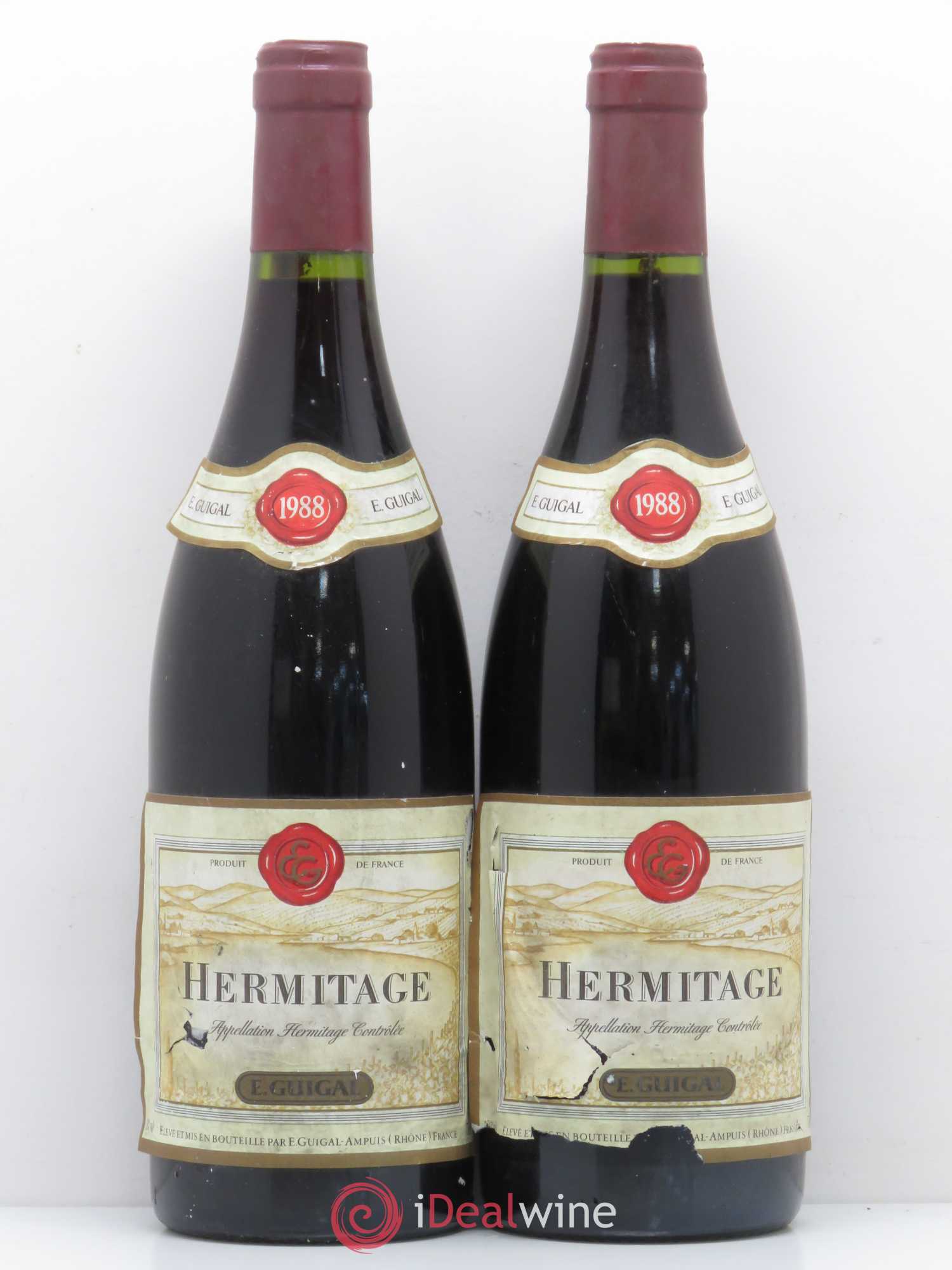 Hermitage Guigal 1988 - Lot de 2 bouteilles - 0