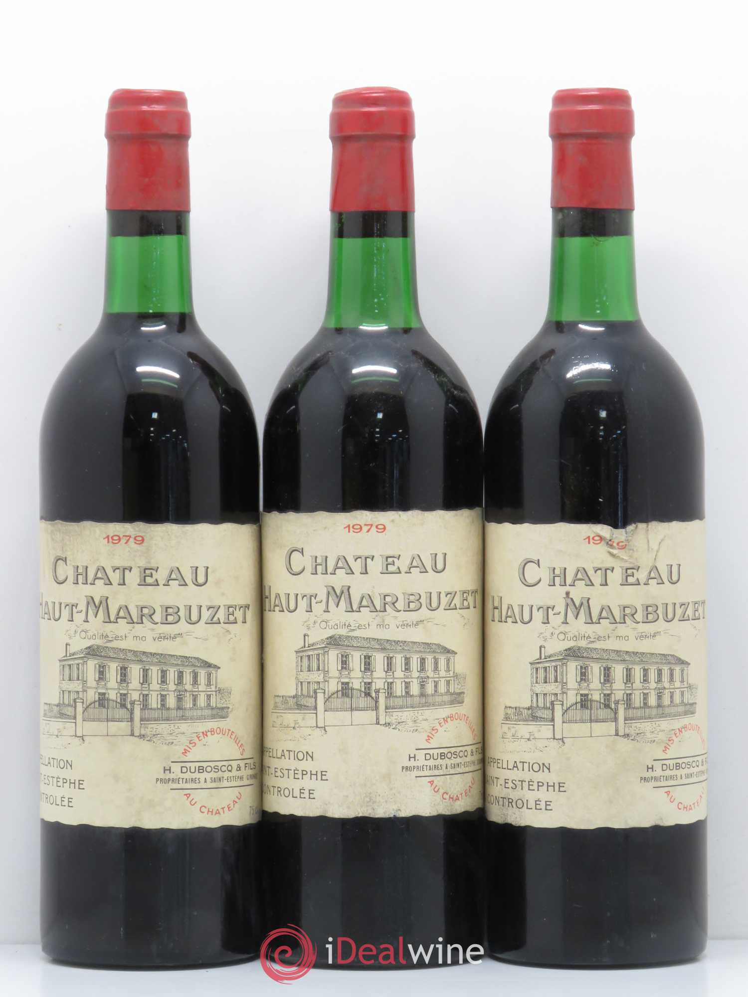 Château Haut Marbuzet 1979 - Lot de 6 bouteilles - 1