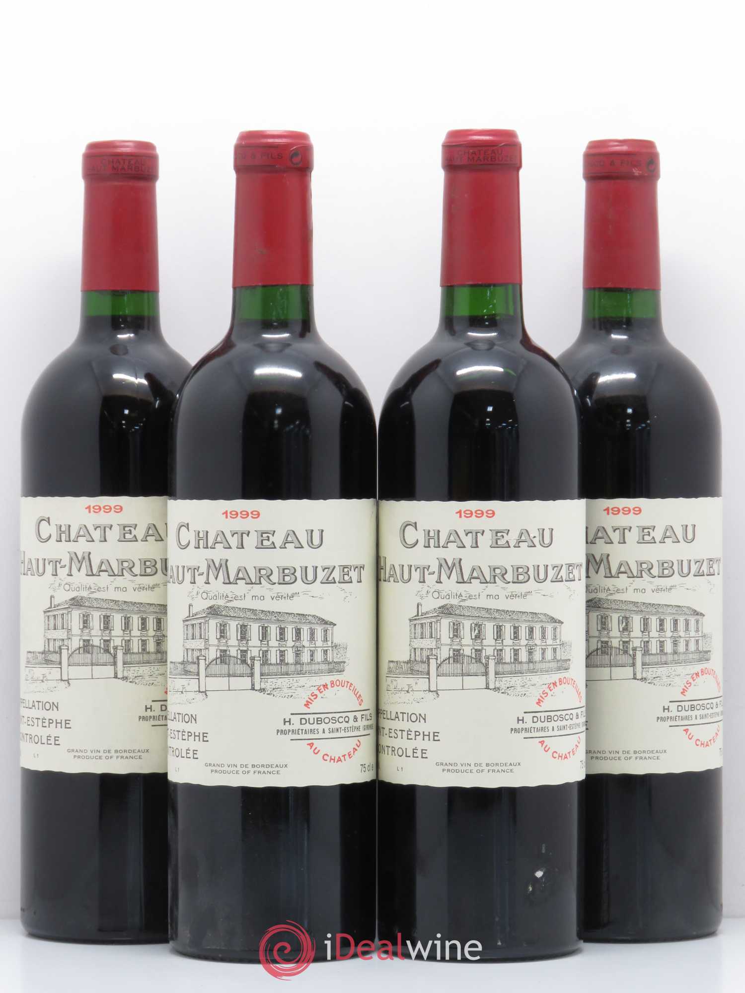 Château Haut Marbuzet 1999 - Lot de 4 bouteilles - 0