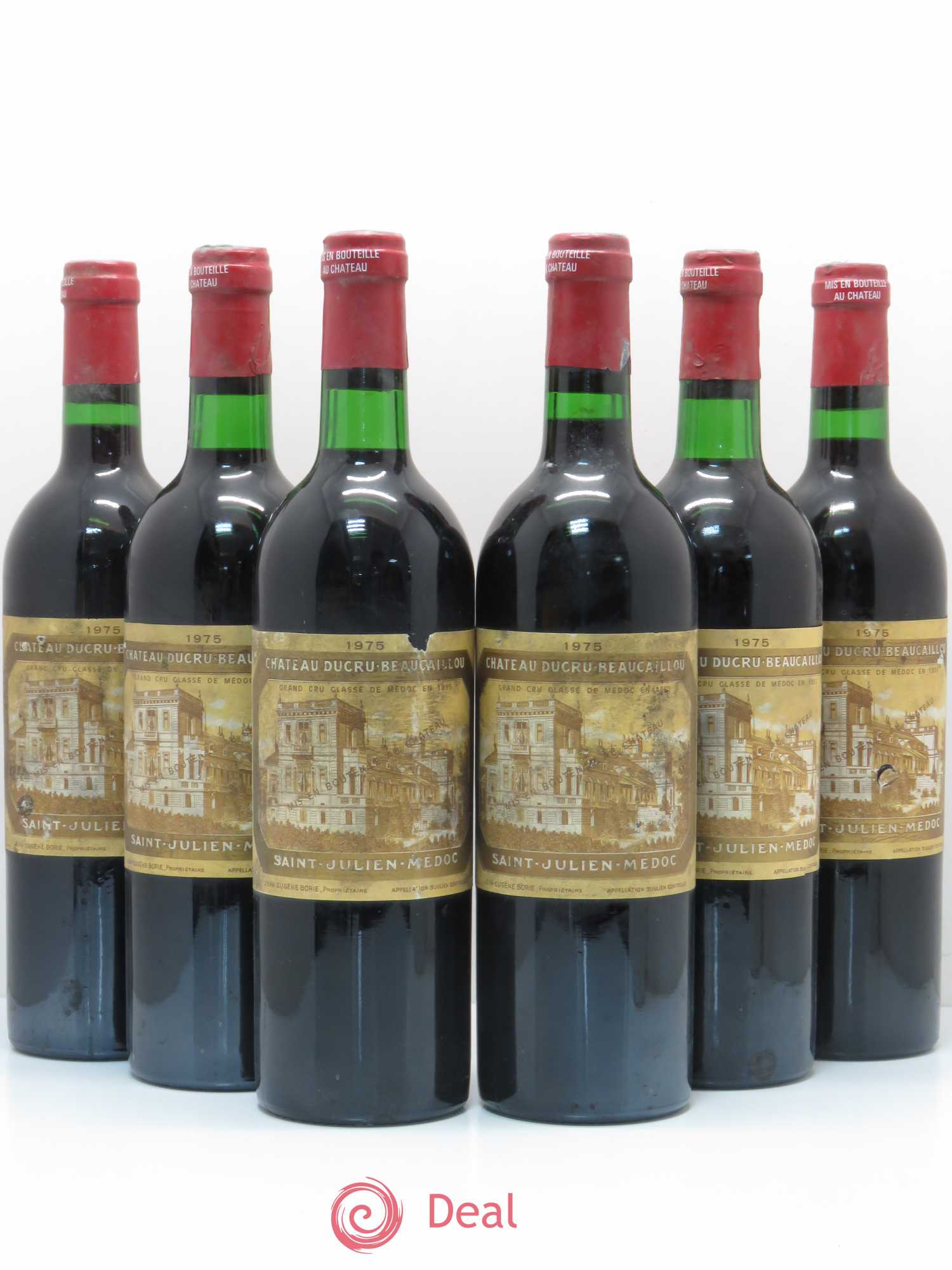 Château Ducru Beaucaillou 2ème Grand Cru Classé 1975 - Lot de 6 bouteilles - 0