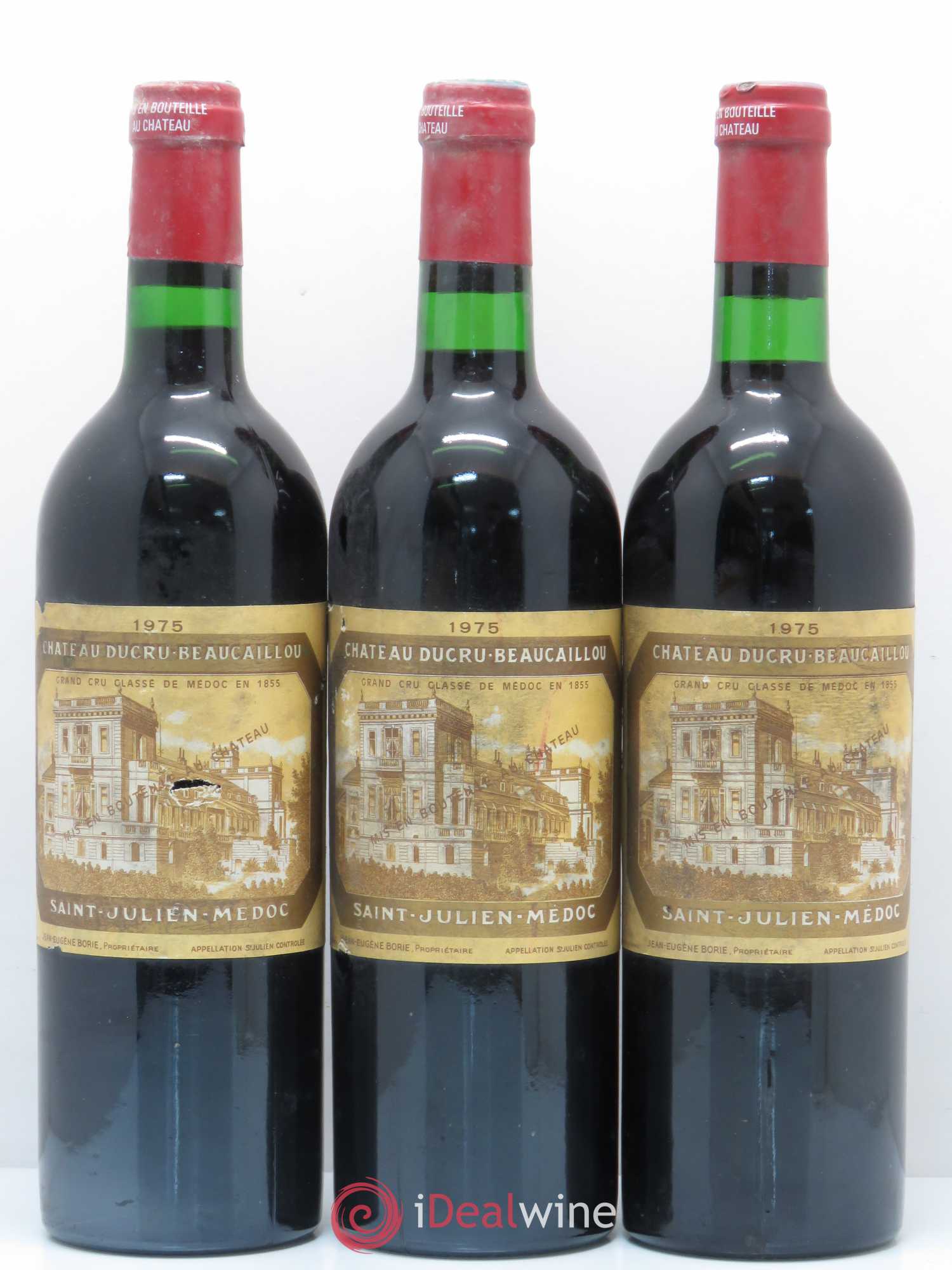 Château Ducru Beaucaillou 2ème Grand Cru Classé 1975 - Lot de 3 bouteilles - 0